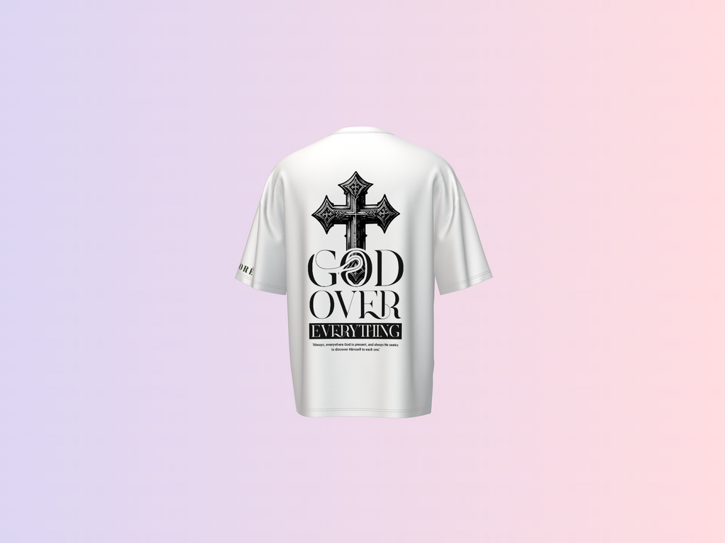 GOD OVER EVERYTHING PRINTED T-SHIRT