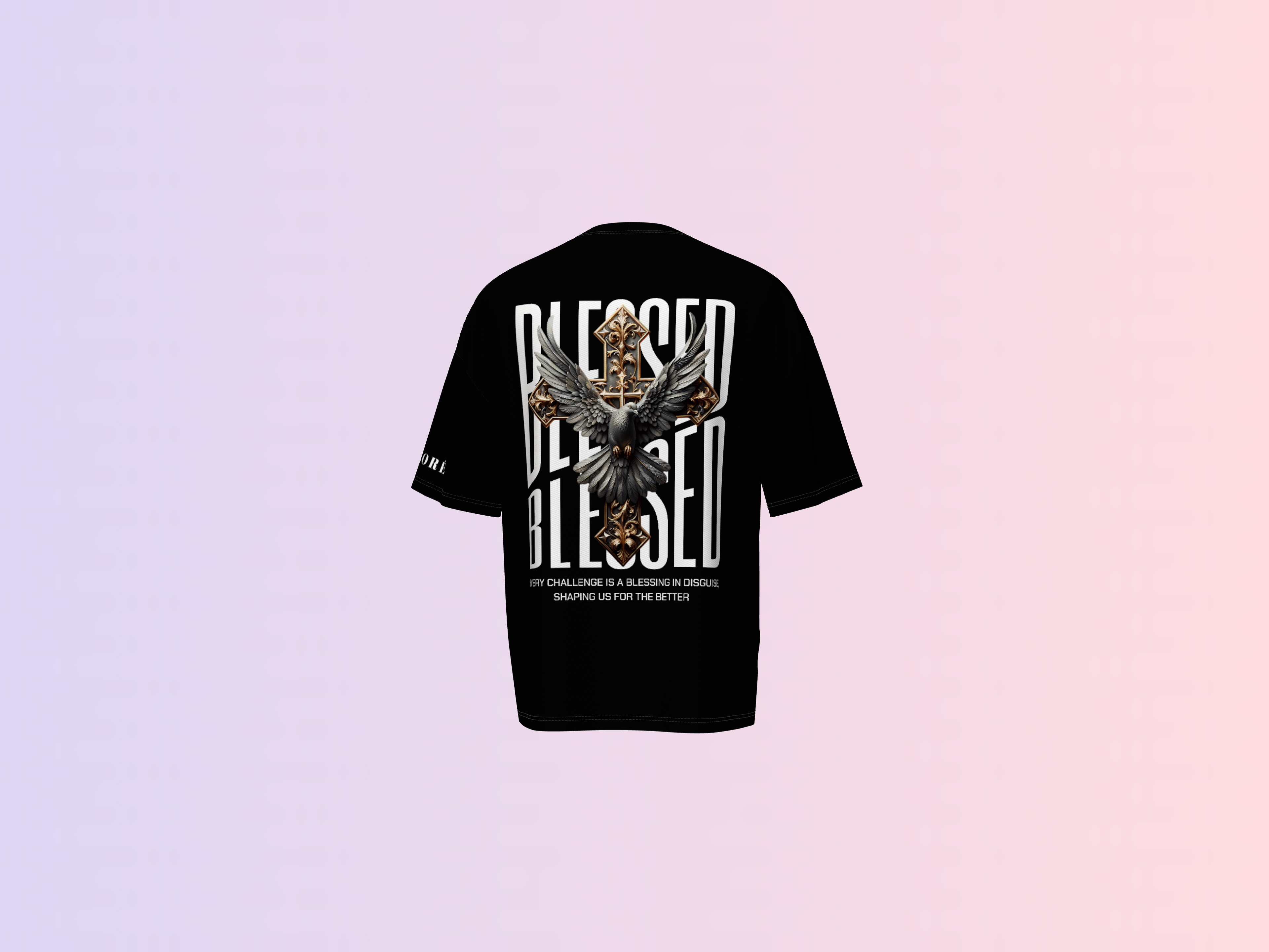 BLESSED PRINTED T-SHIRT