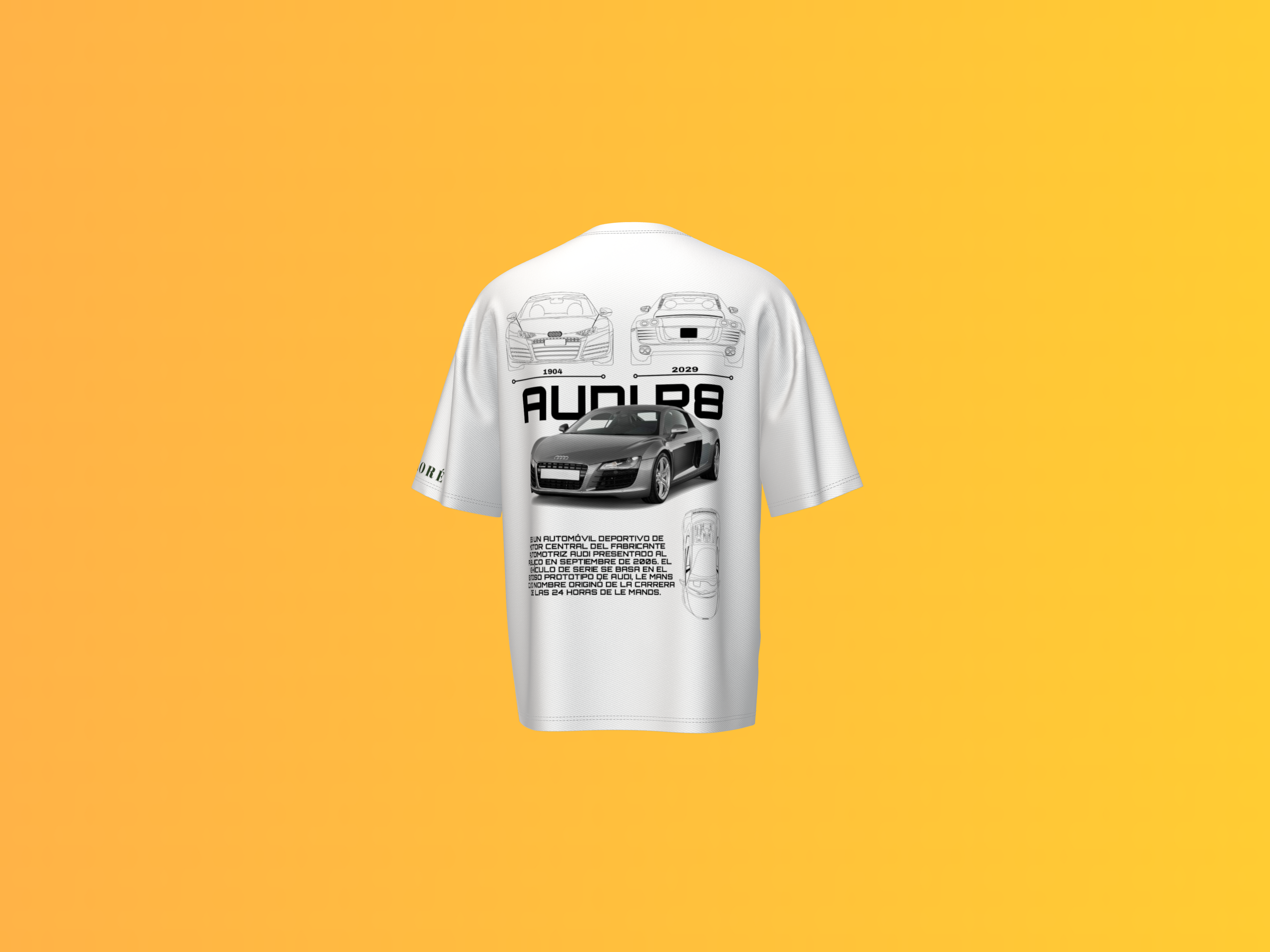 AUDI R8  PRINTED T-SHIRT