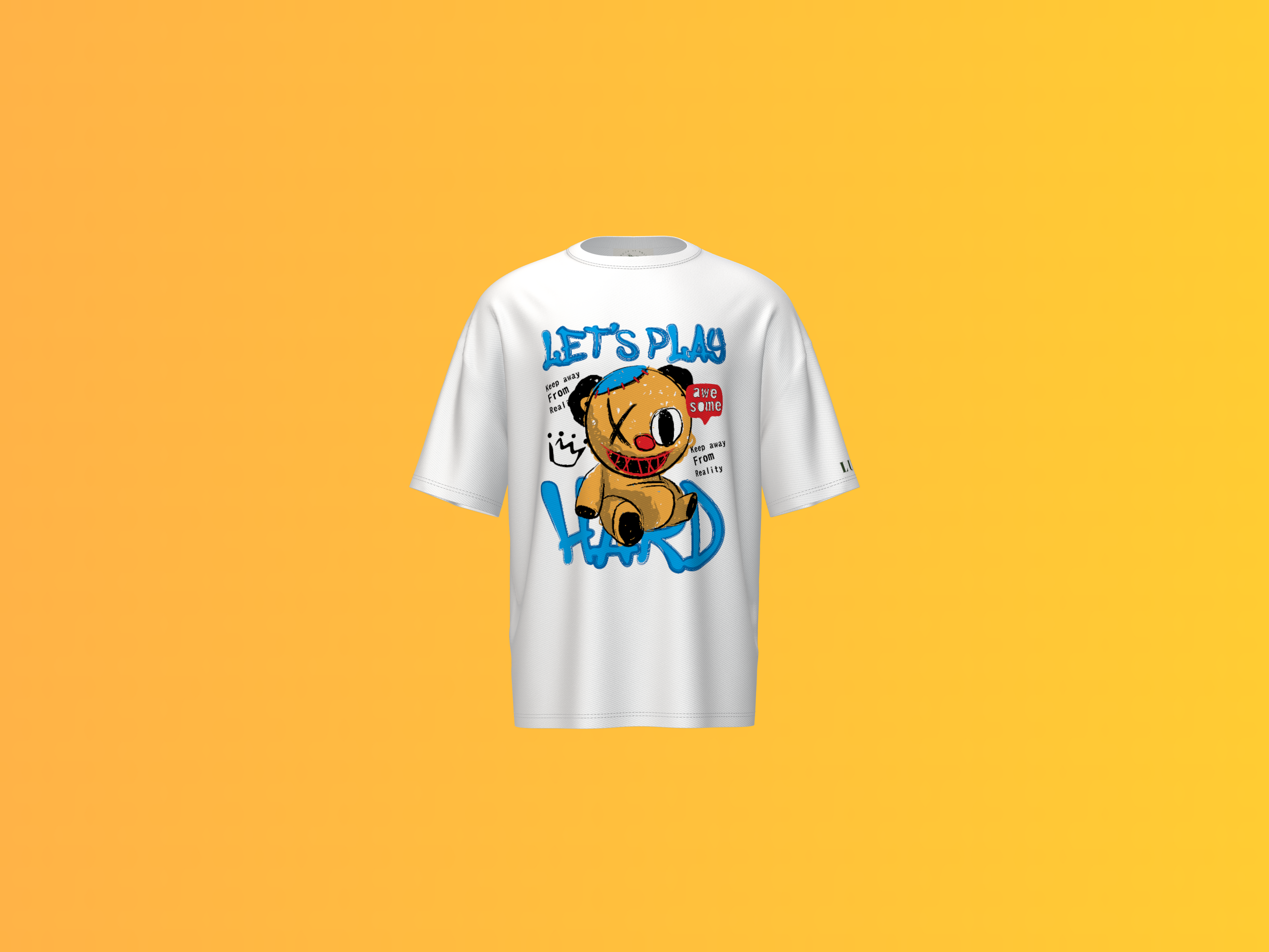 LET'S PLAY PRINTED T-SHIRT