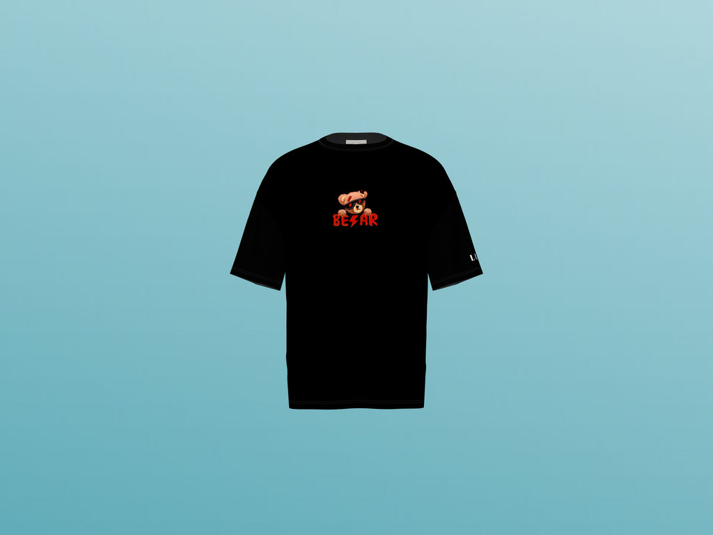 BELIEVE TEDDY PRINTING T-SHIRT