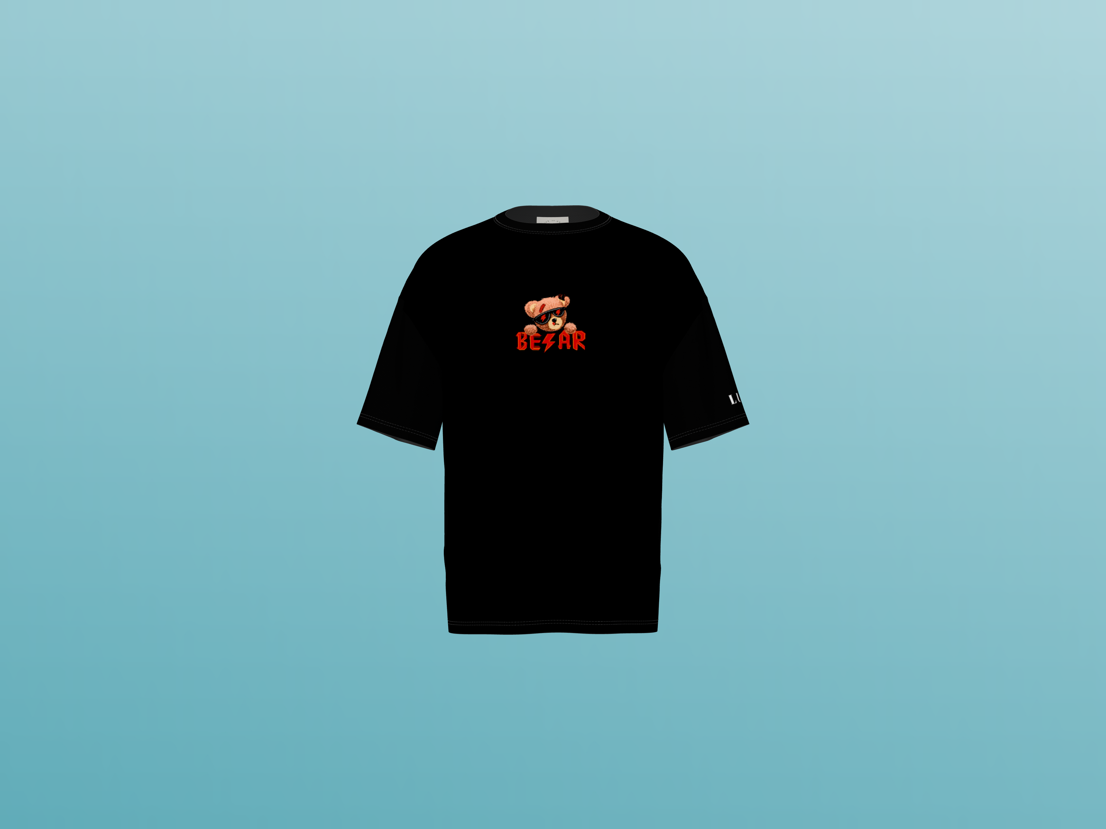 BELIEVE TEDDY PRINTING T-SHIRT
