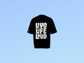 LIVE LIFE LOUD PRINTED T-SHIRT