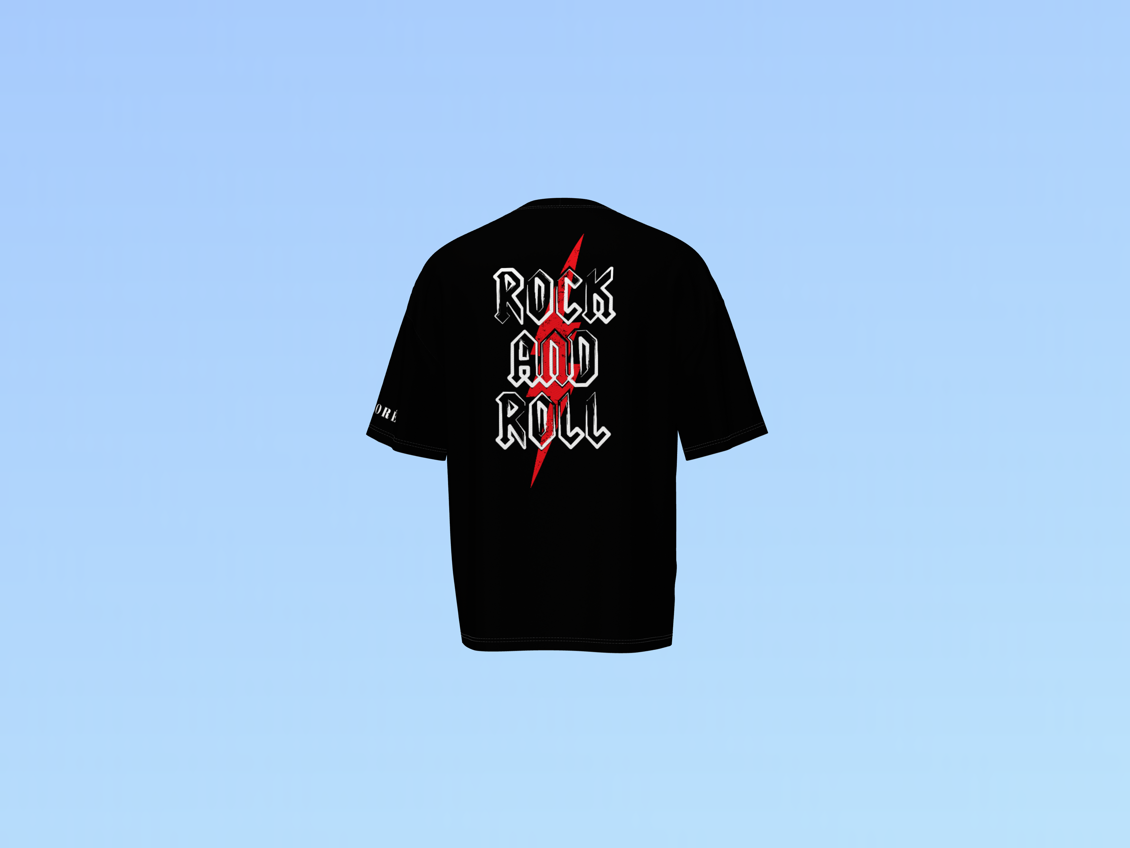 ROCK AND ROLL PRINTED T-SHIRT