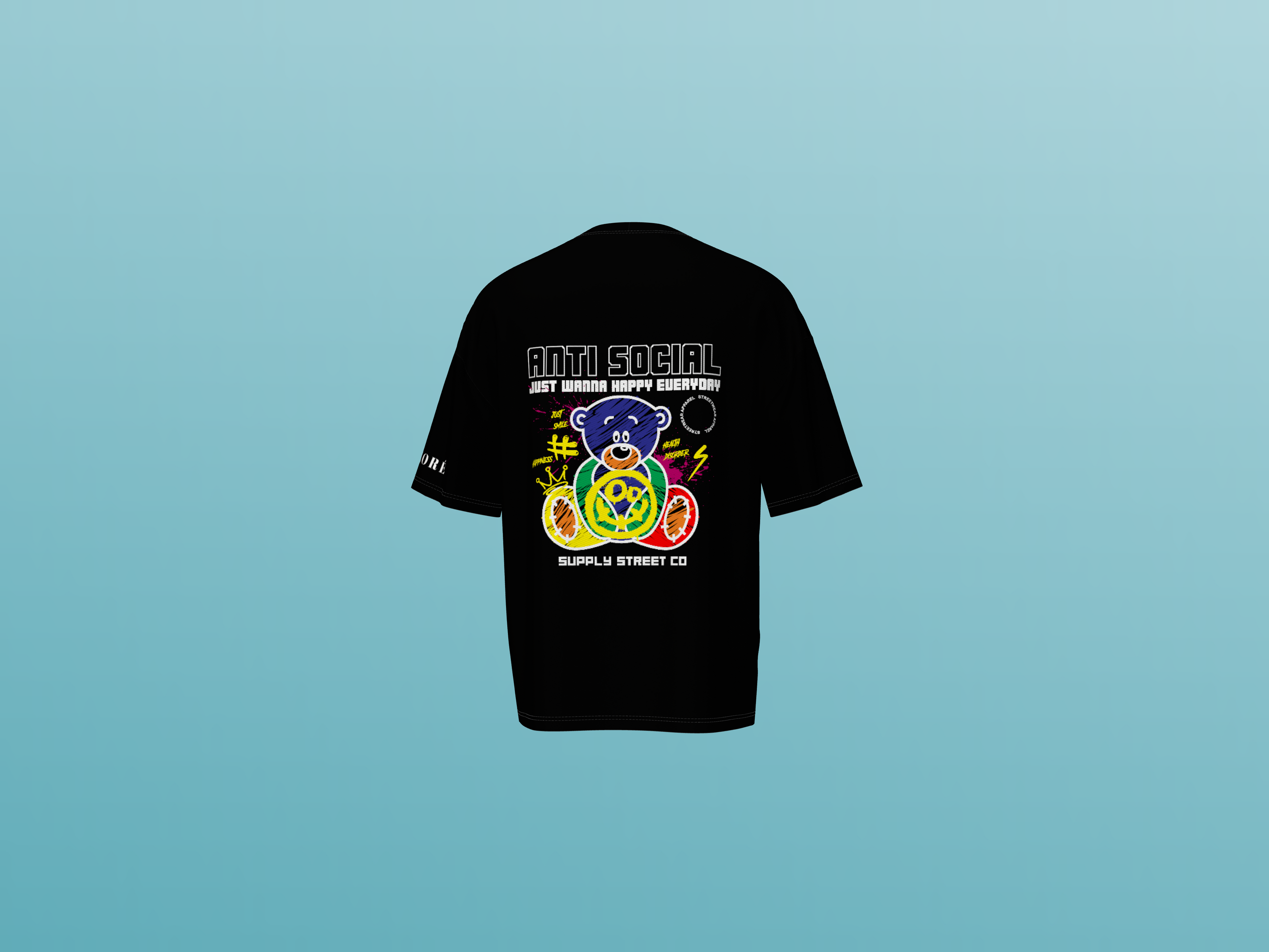 ANTI SOCIAL PRINTED T-SHIRT