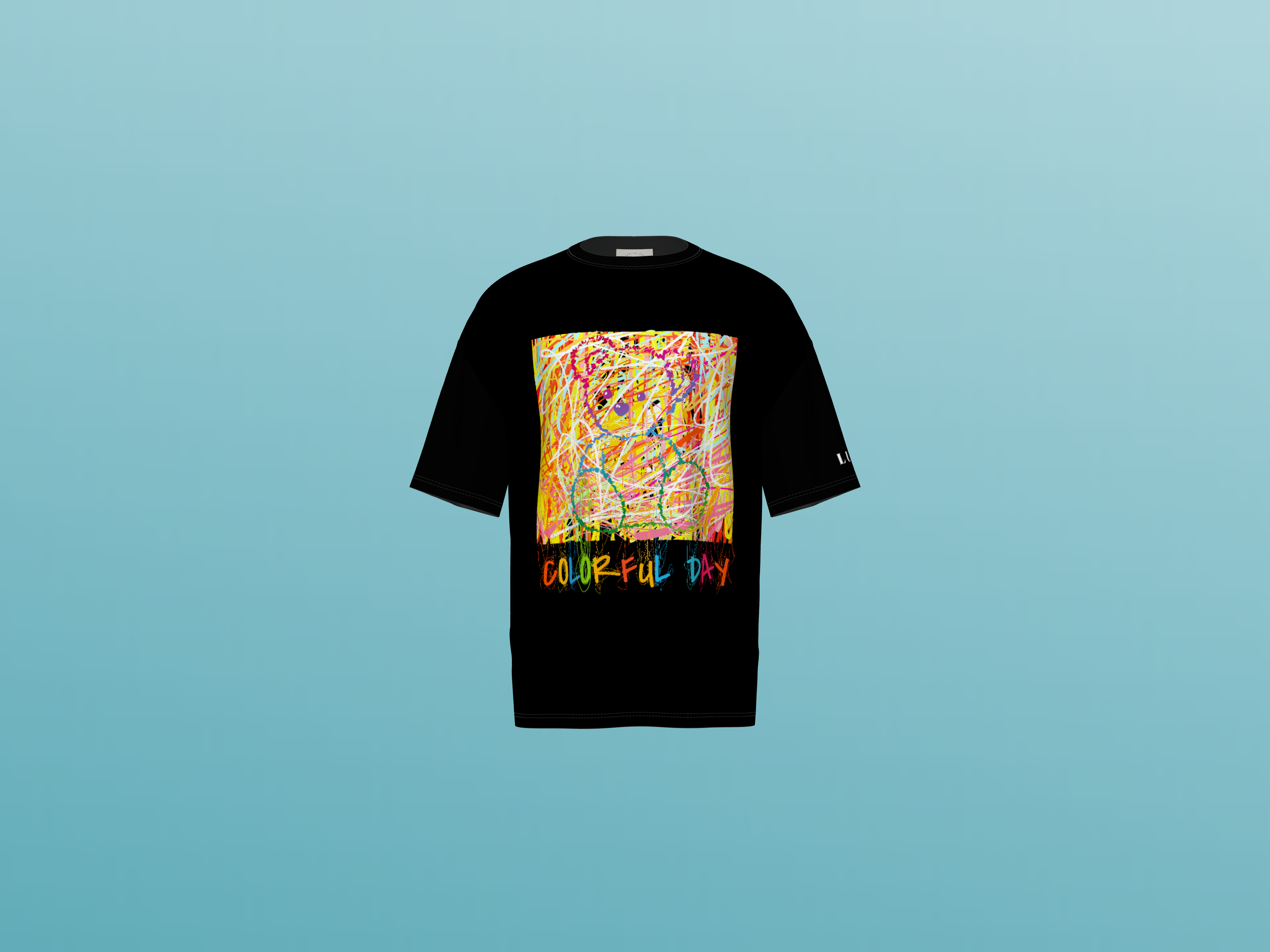 COLOURFULL DAY  PRINTED T-SHIRT