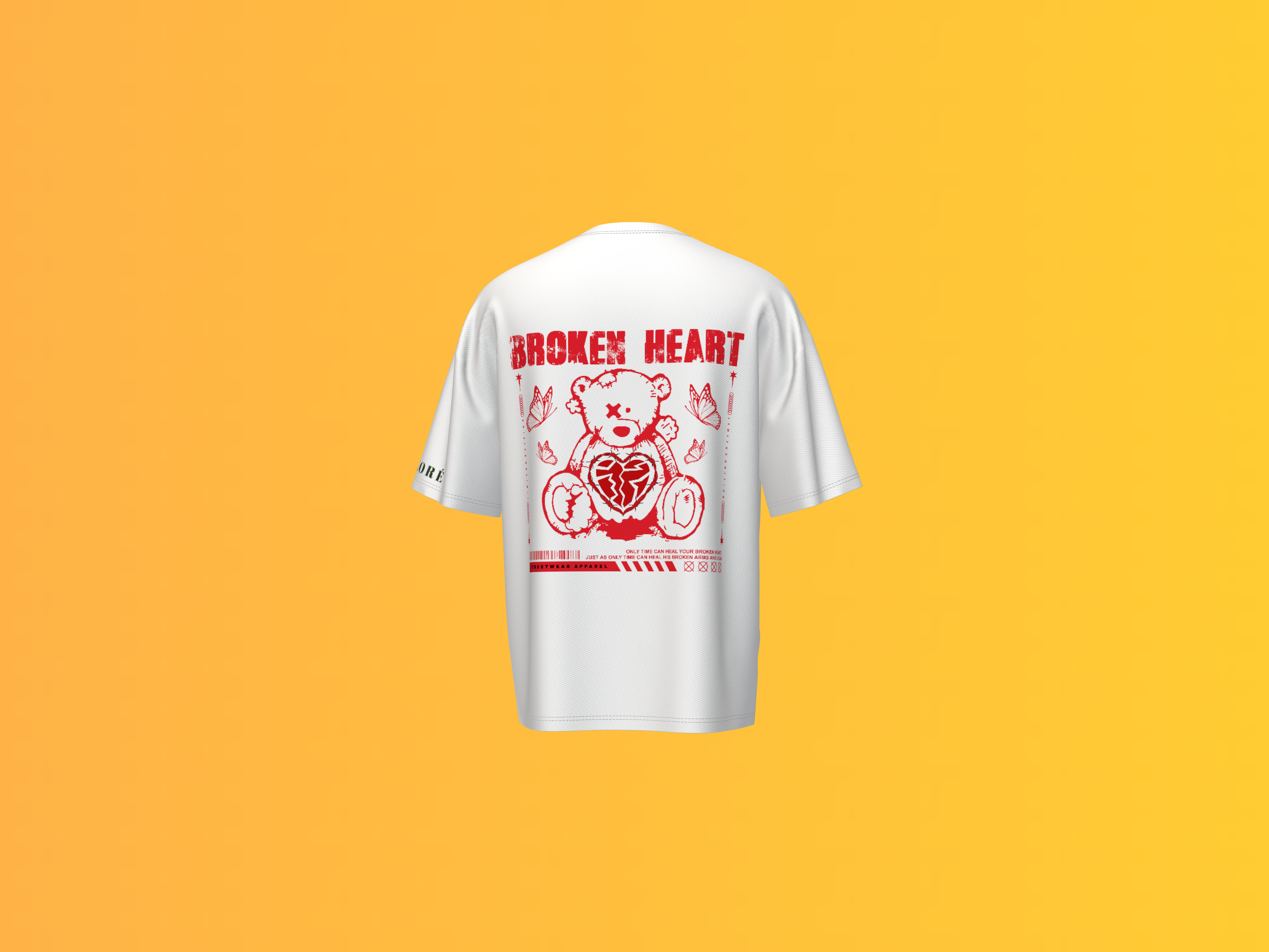 BROKEN HEART TEDDY PRINTED T-SHIRT