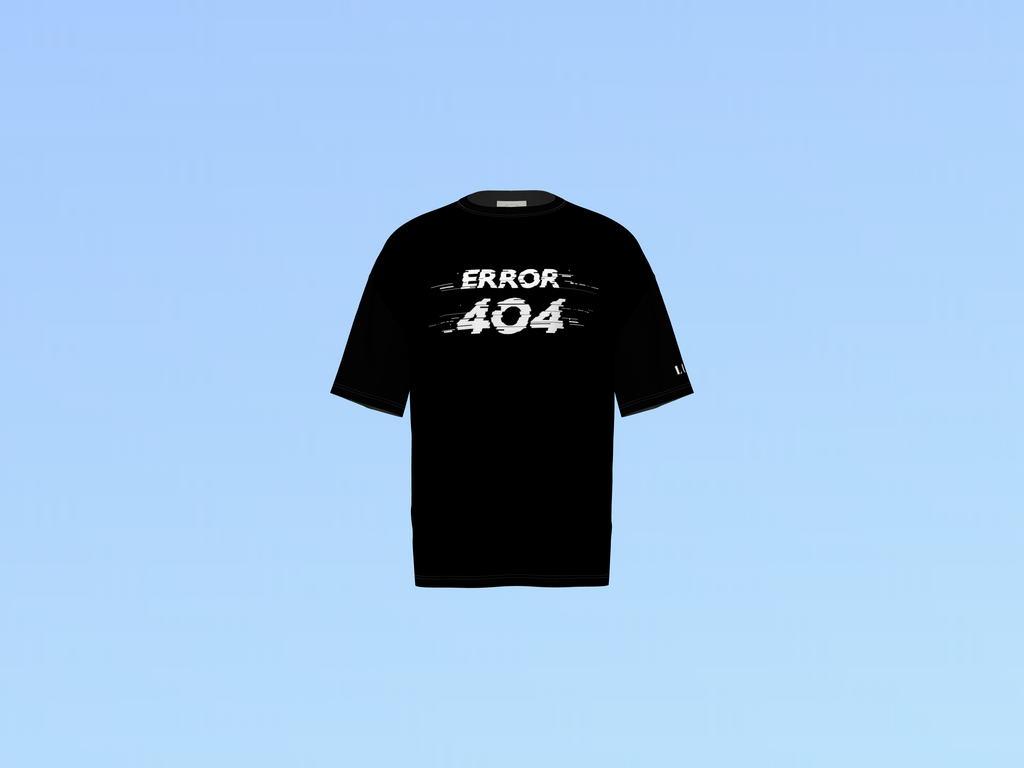ERROR 404 PRINTED T-SHIRT
