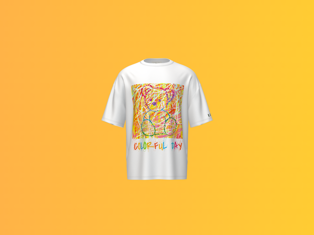 COLOURFULL DAY  PRINTED T-SHIRT
