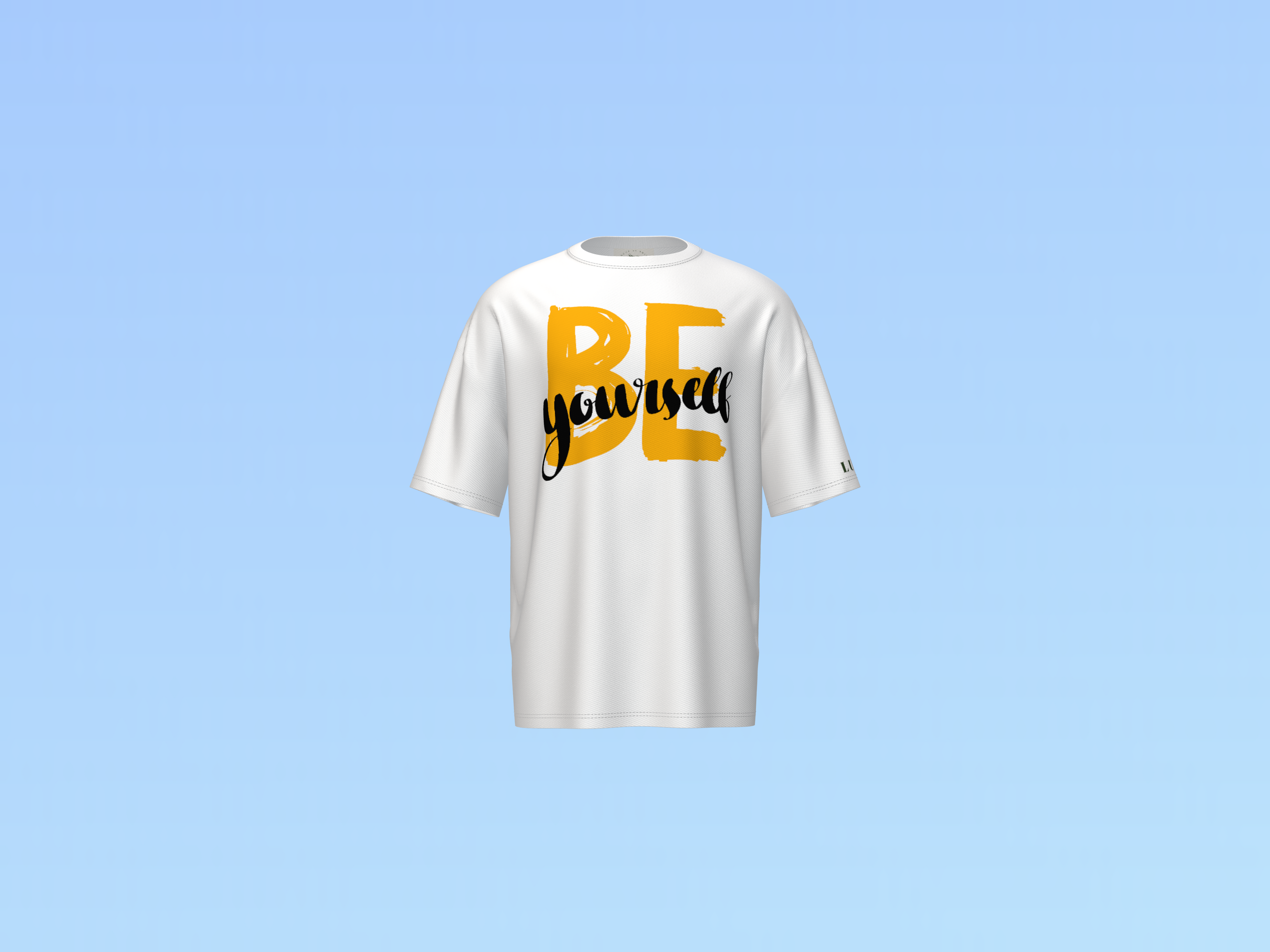 BE YOURSELF PRINTED T-SHIRT