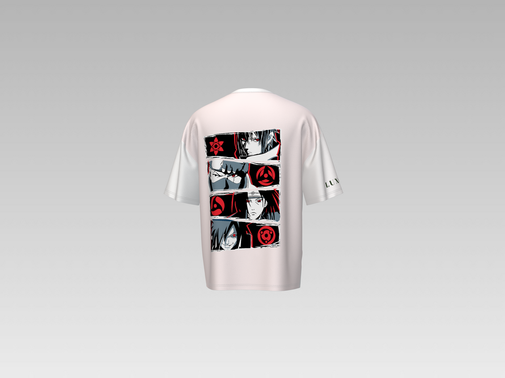 SASUKE UCHIHA KAKASHI HATAKE PRINTED T-SHIRT
