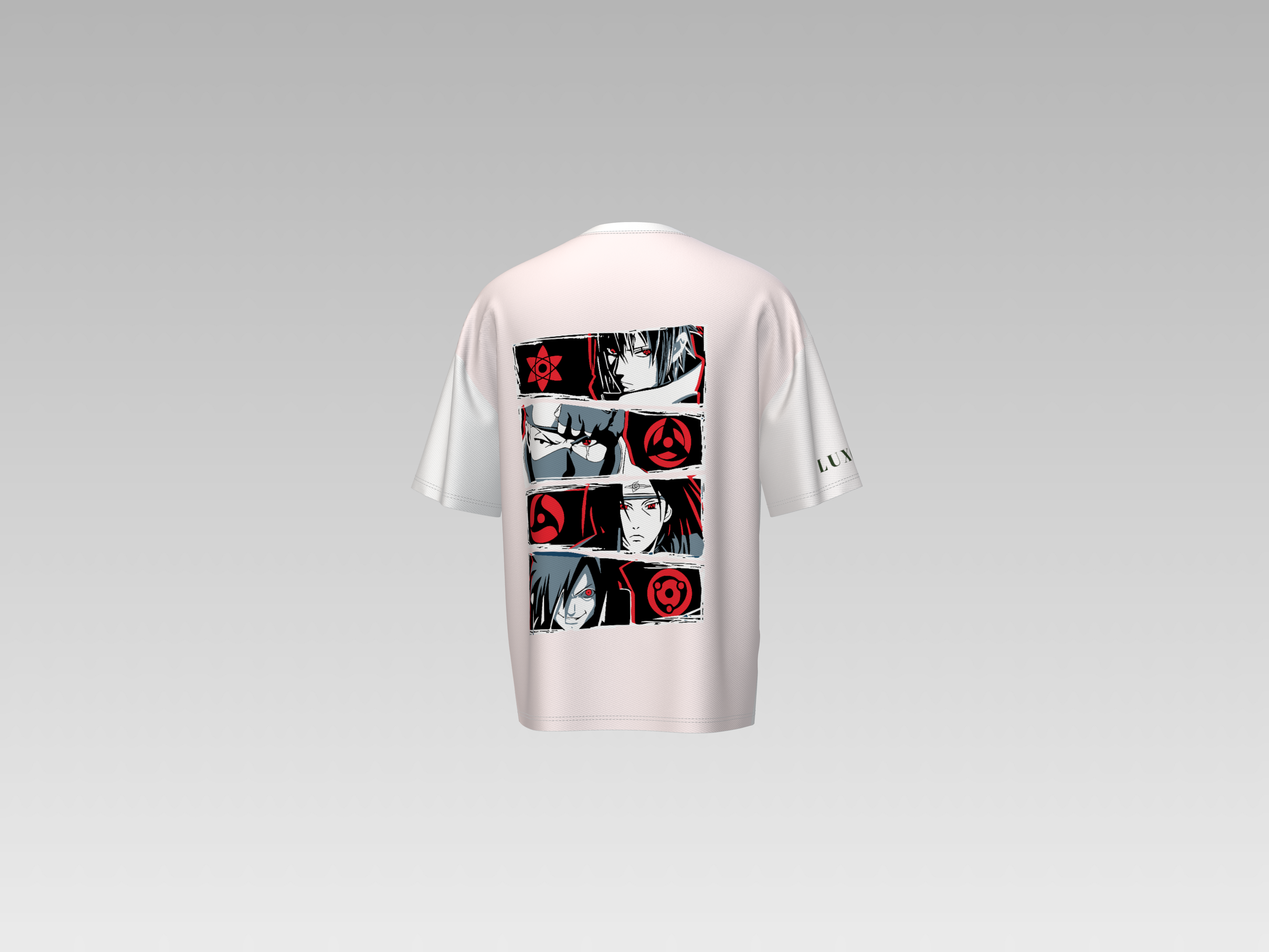 SASUKE UCHIHA KAKASHI HATAKE PRINTED T-SHIRT