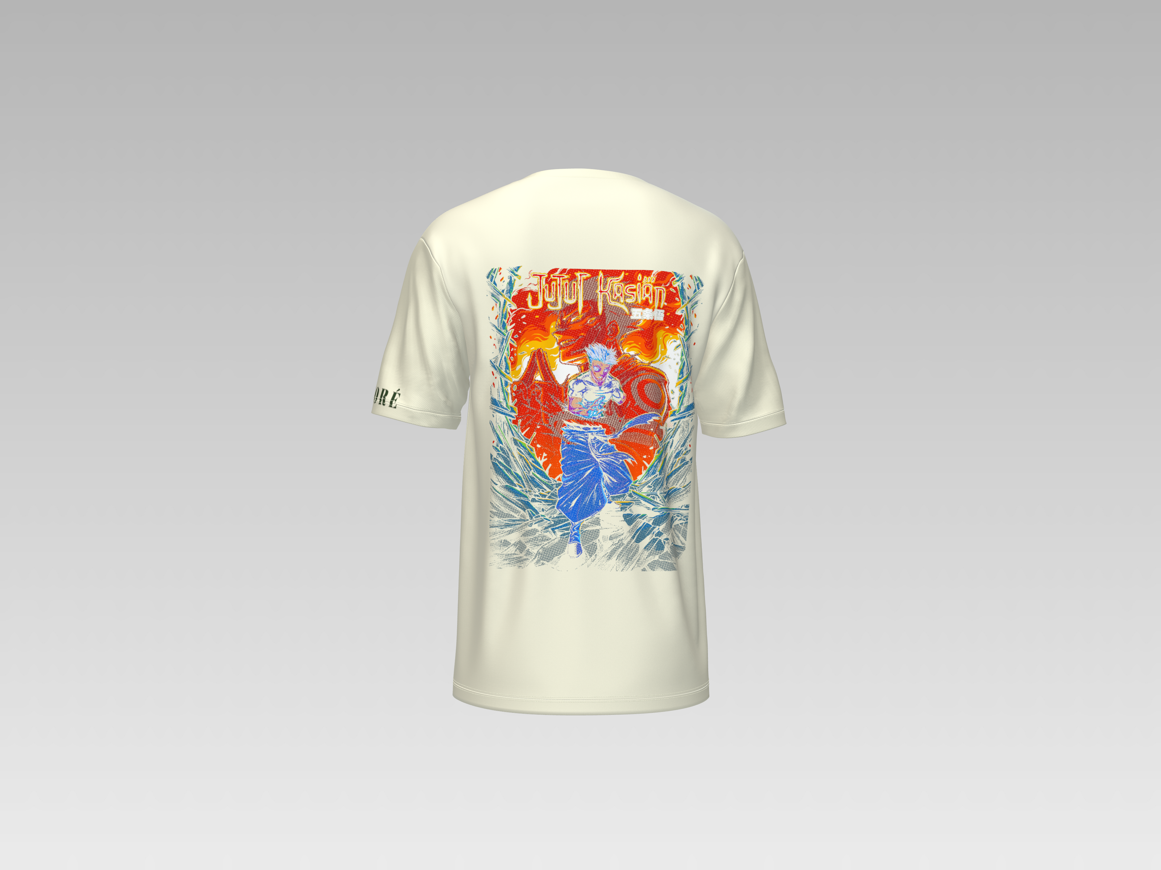 CRAZY MONK JUJUTSU KAISEN PRINTED T-SHIRT