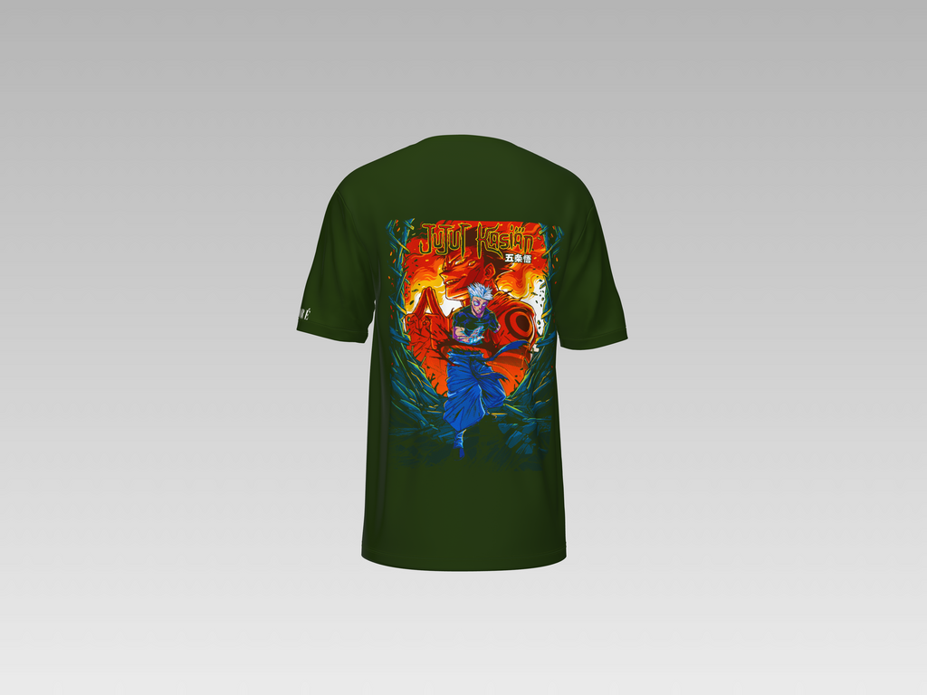 CRAZY MONK JUJUTSU KAISEN PRINTED T-SHIRT