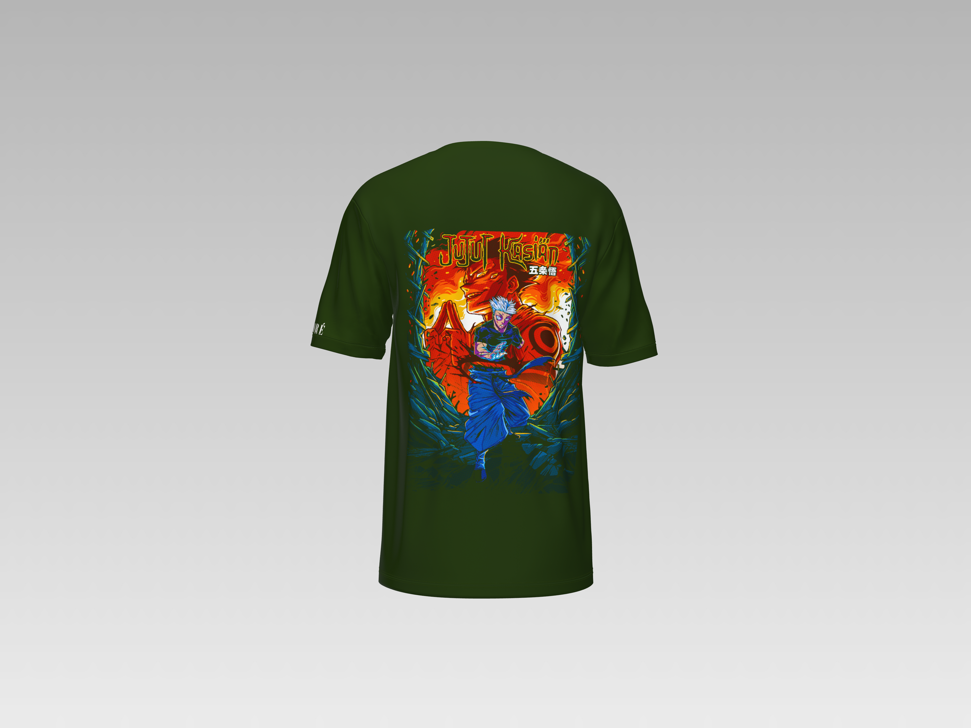 CRAZY MONK JUJUTSU KAISEN PRINTED T-SHIRT