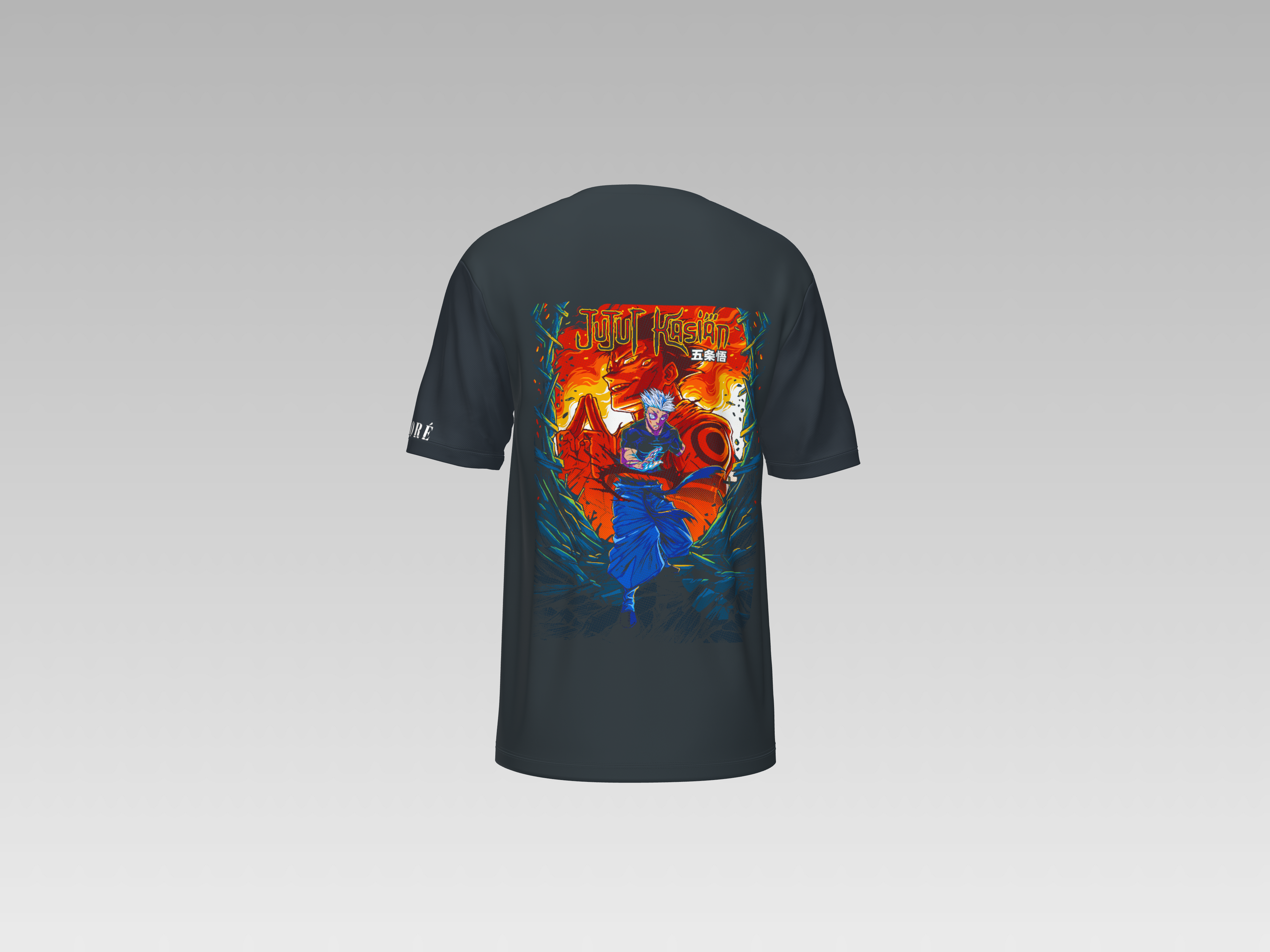 CRAZY MONK JUJUTSU KAISEN PRINTED T-SHIRT