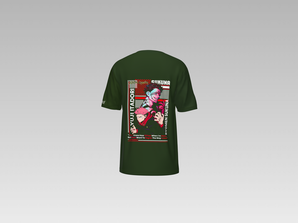 YUJI ITADORI AND RYOMEN SUKUNA PRINTED T-SHIRT