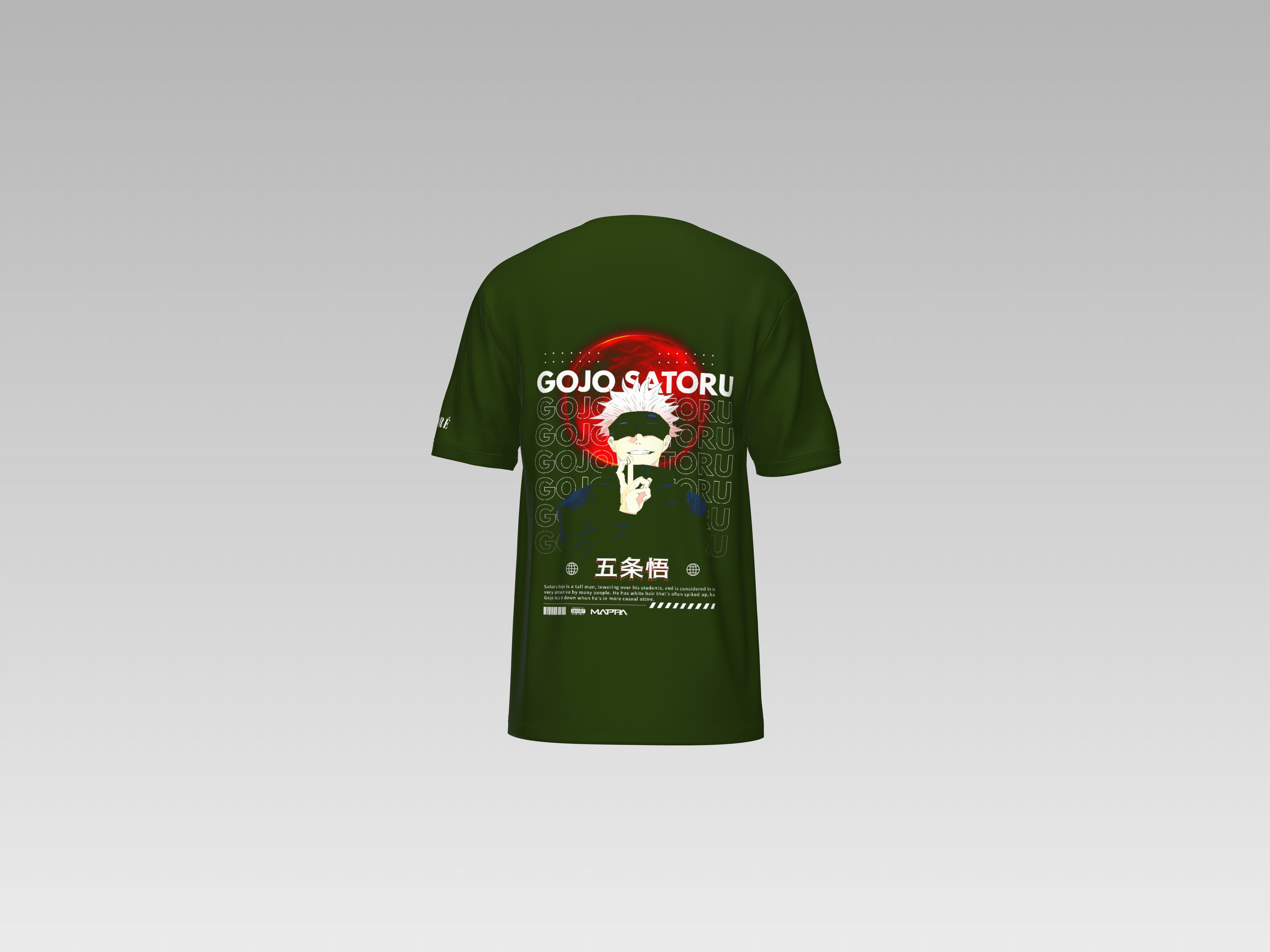 GOJO SATORU PRINTED T-SHIRT