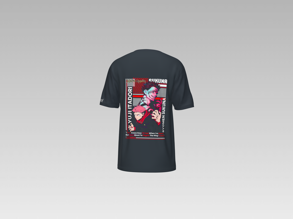 YUJI ITADORI AND RYOMEN SUKUNA PRINTED T-SHIRT