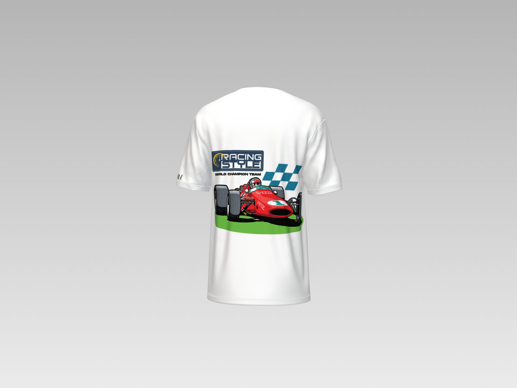 RACING STYLE CAR PRINTED T-SHIRT