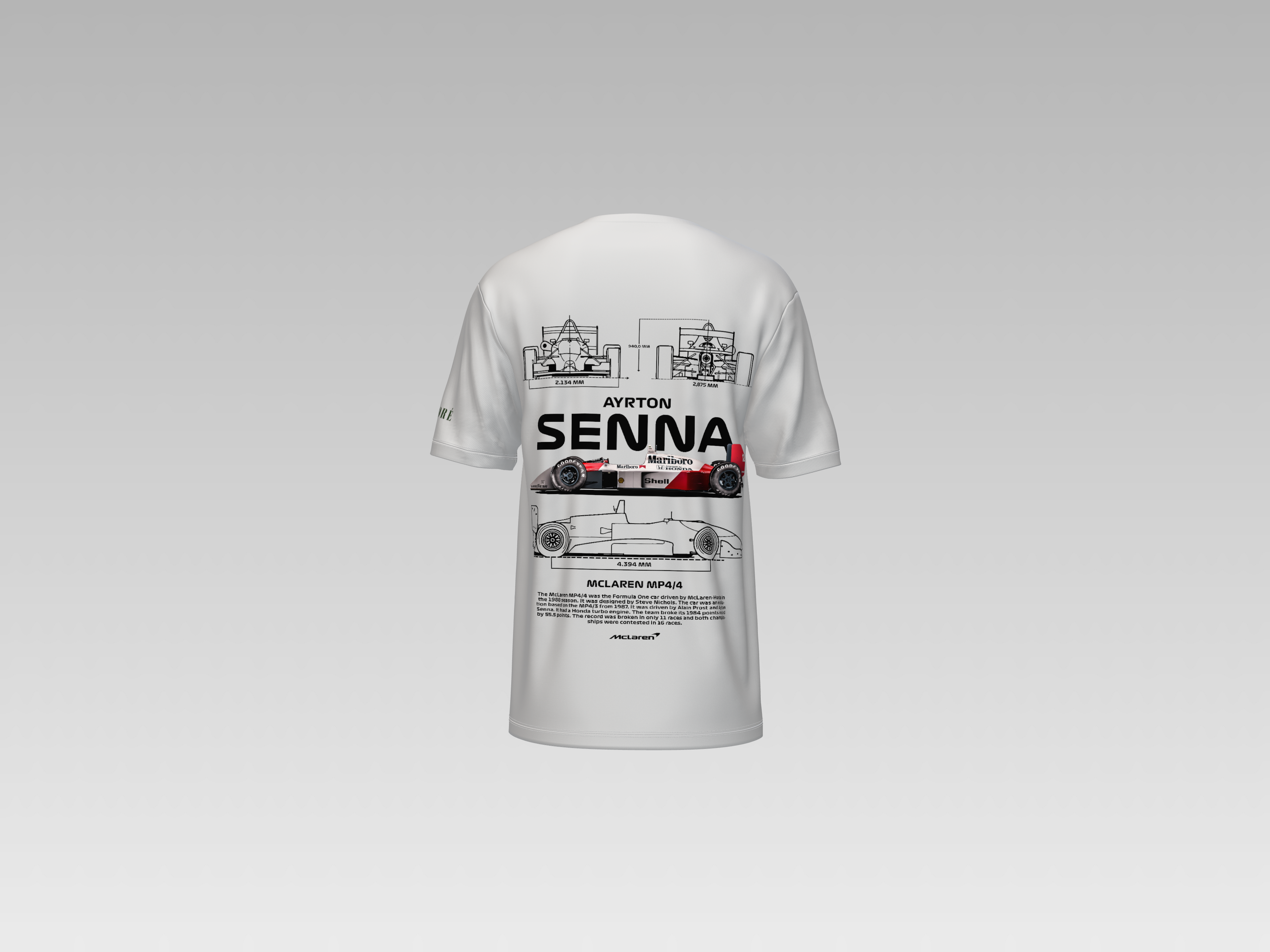 MC LAREN MP4/4 PRINTED T-SHIRT