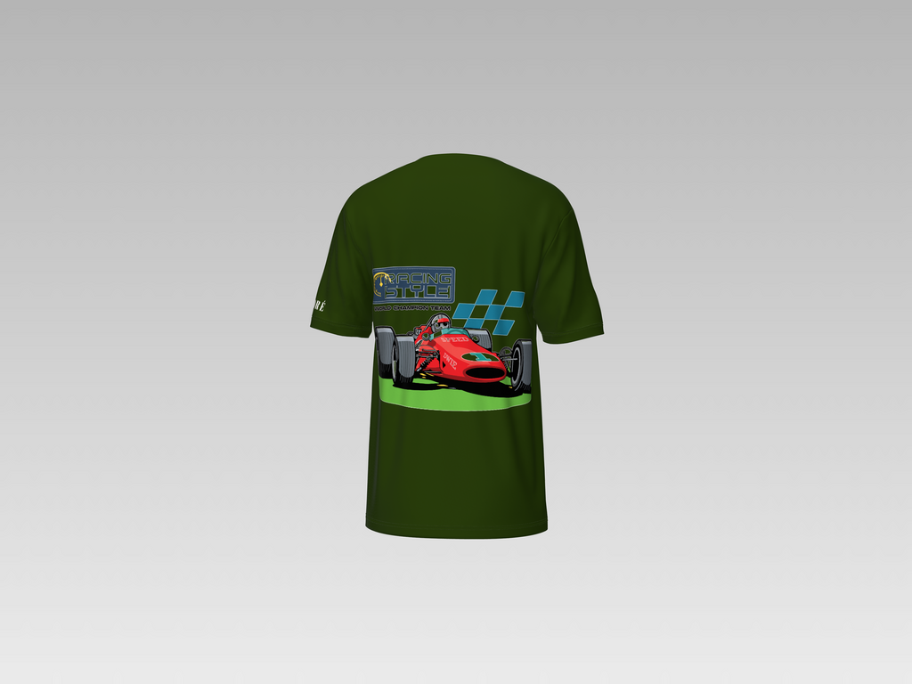 RACING STYLE CAR PRINTED T-SHIRT