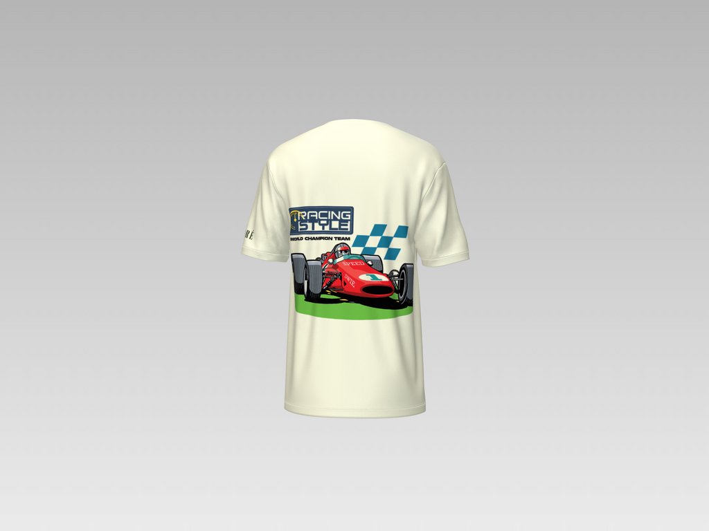 RACING STYLE CAR PRINTED T-SHIRT