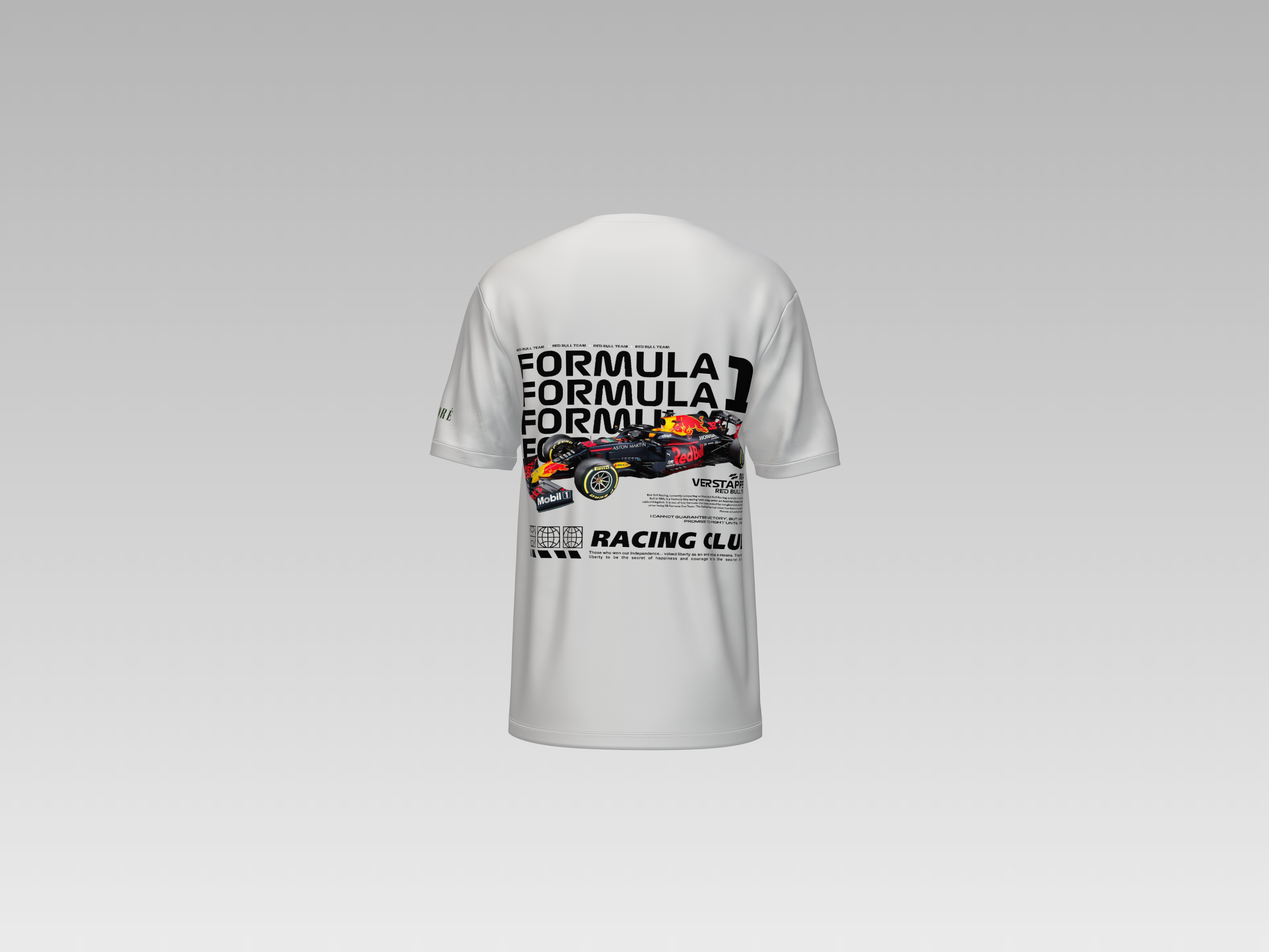 FORMULA 1 RACING CLUB PRINTED T-SHIRT