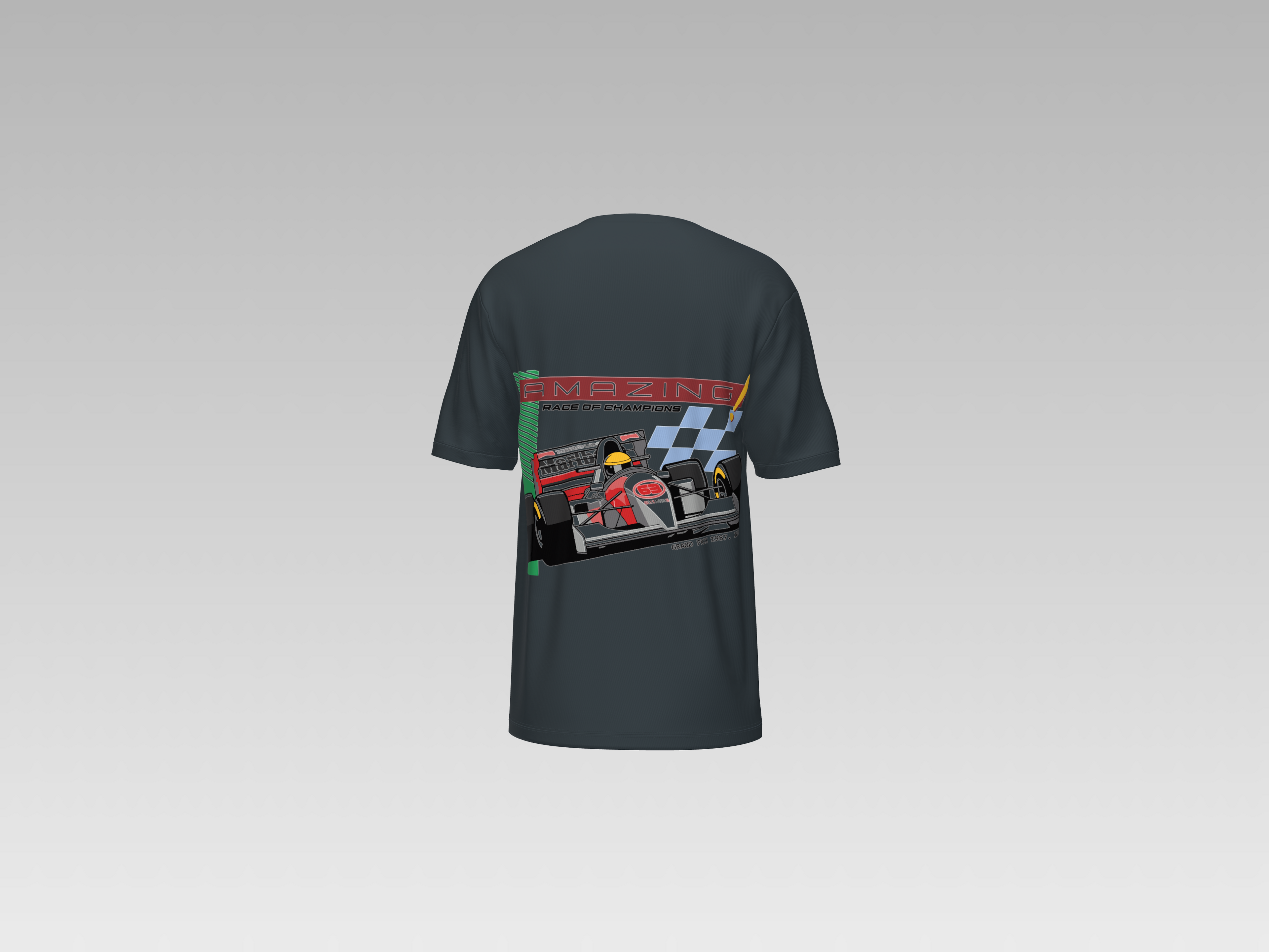 AMAZING CAR PRINTED T-SHIRT