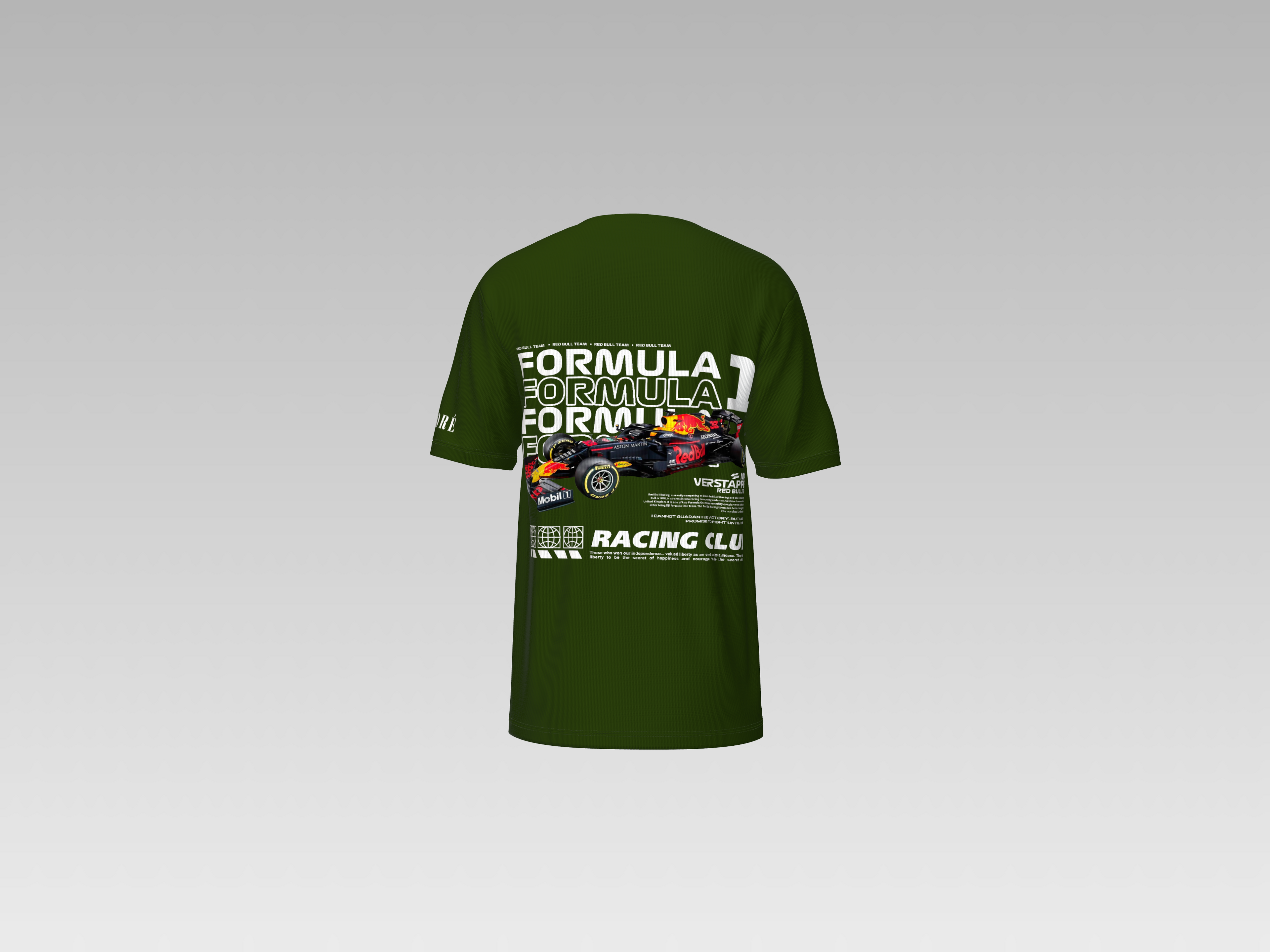 FORMULA 1 RACING CLUB PRINTED T-SHIRT