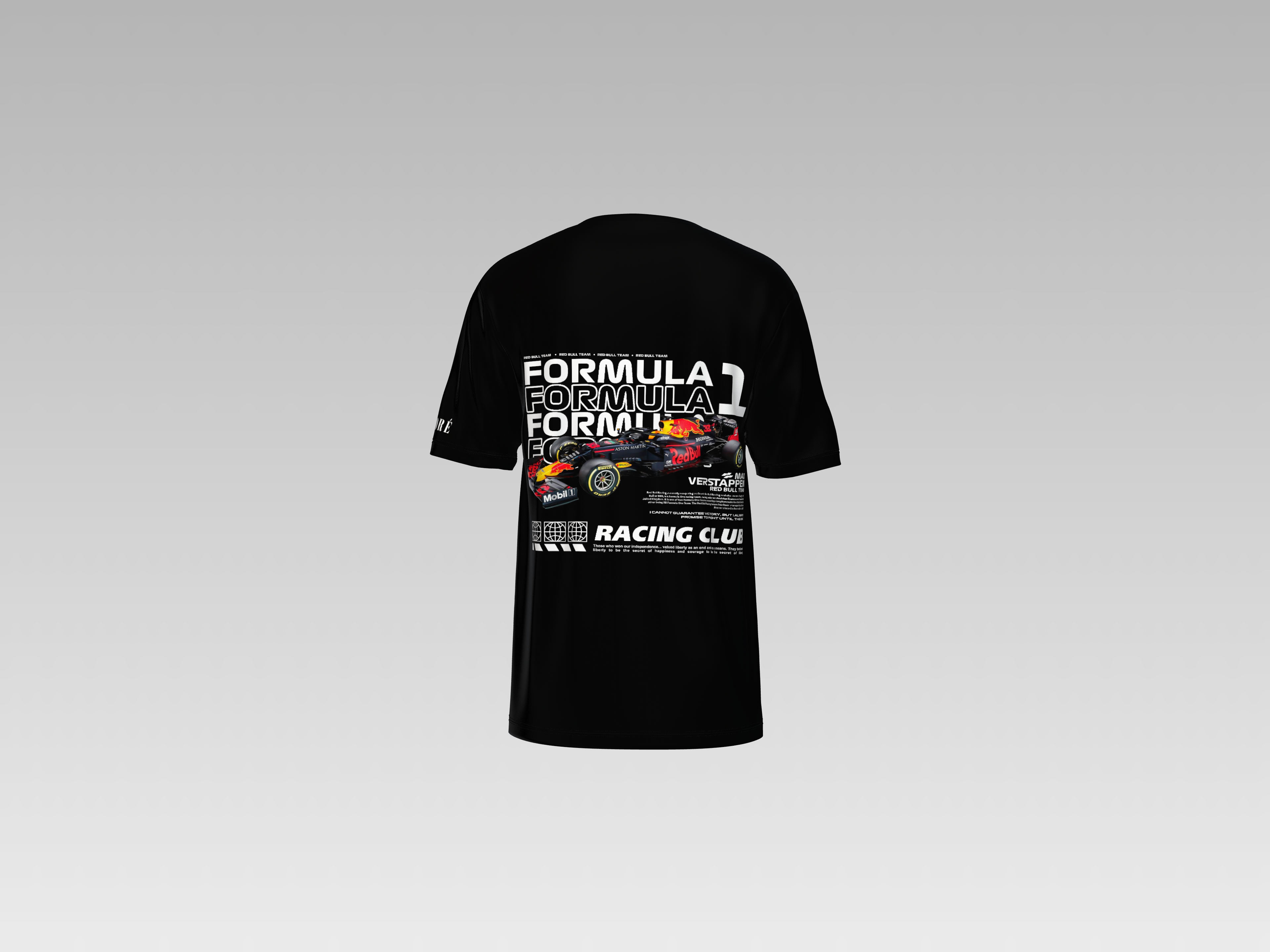 FORMULA 1 RACING CLUB PRINTED T-SHIRT