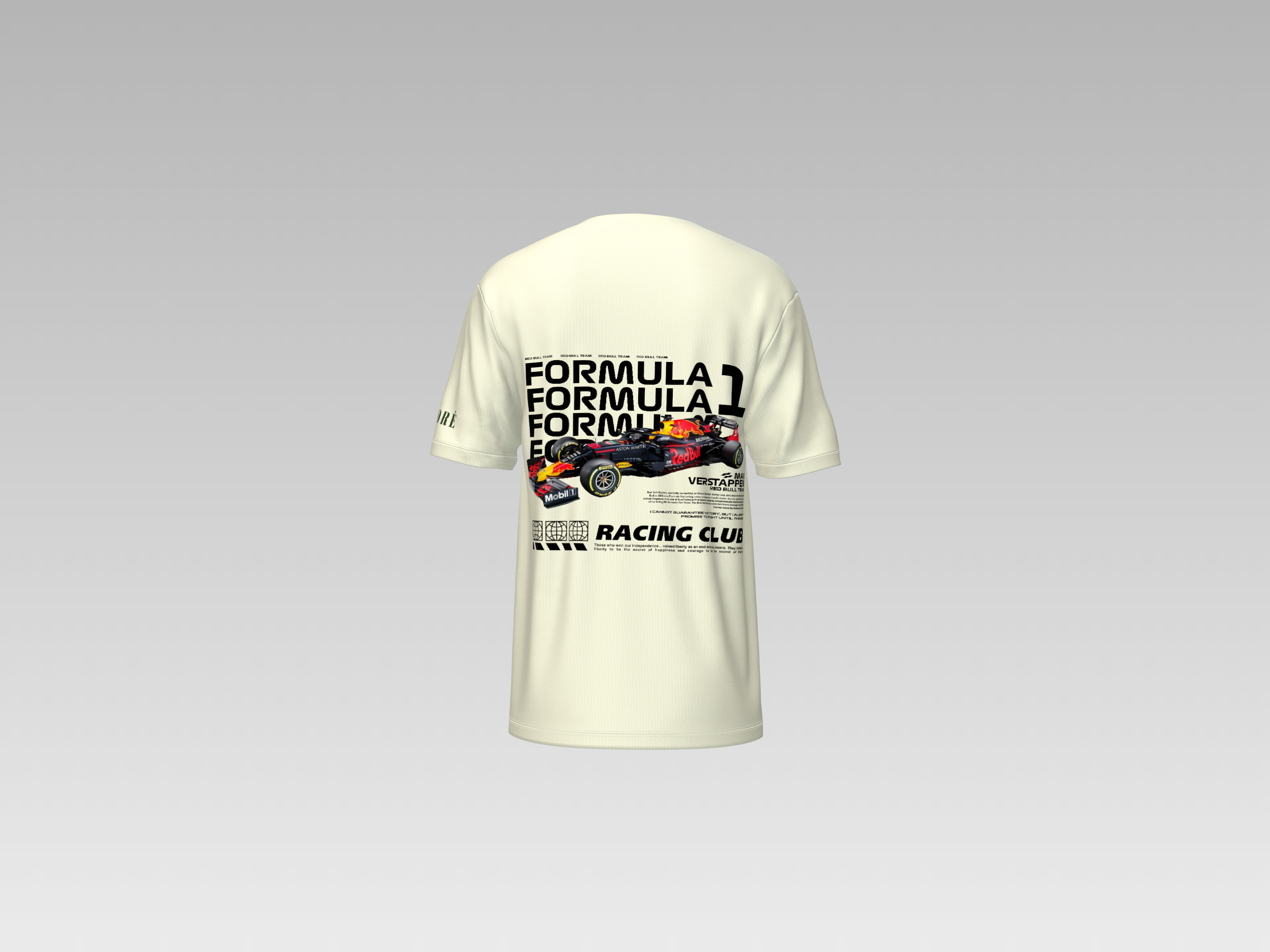 FORMULA 1 RACING CLUB PRINTED T-SHIRT