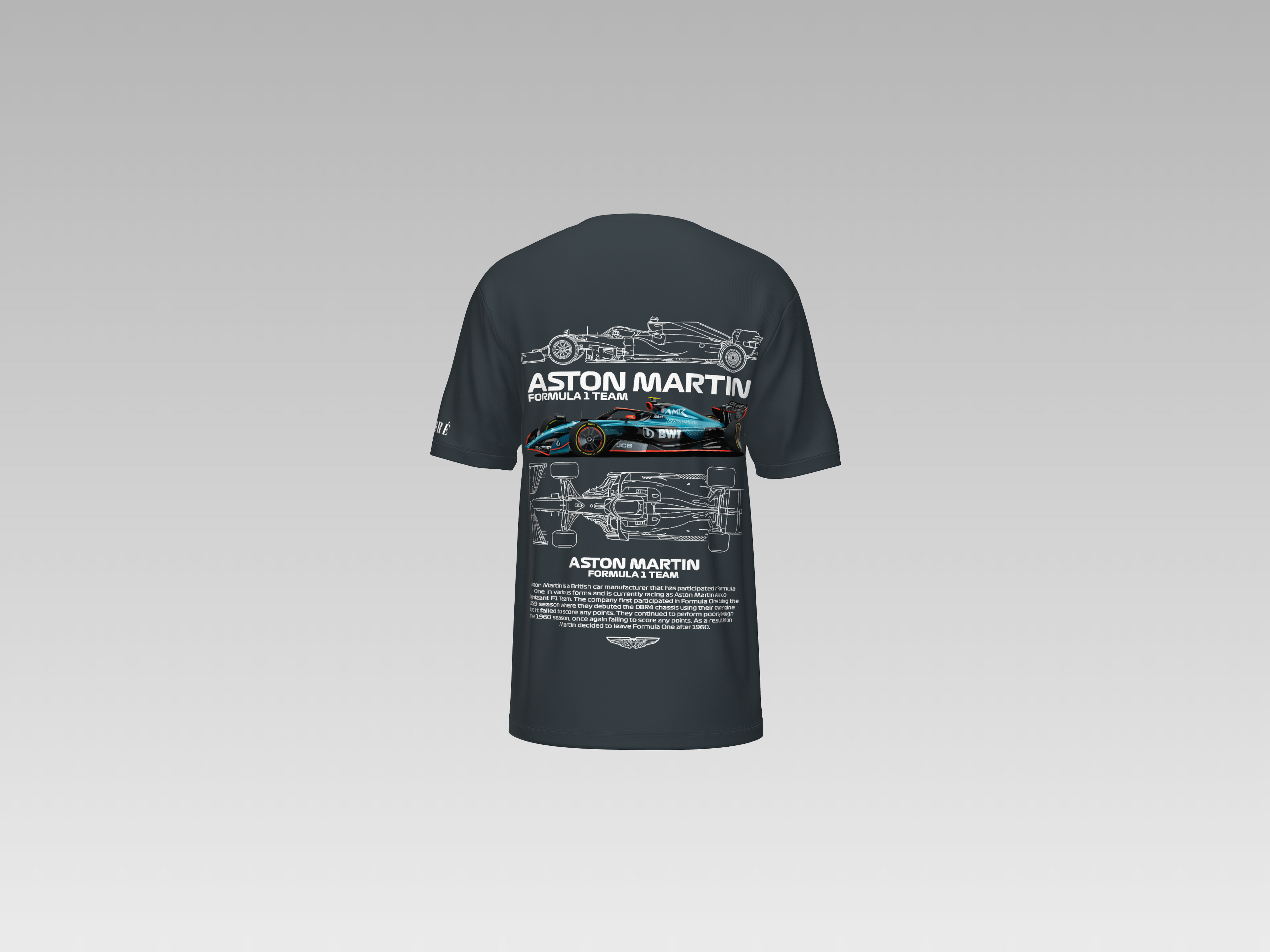 ASTON MARTIN F1 PRINTED T-SHIRT