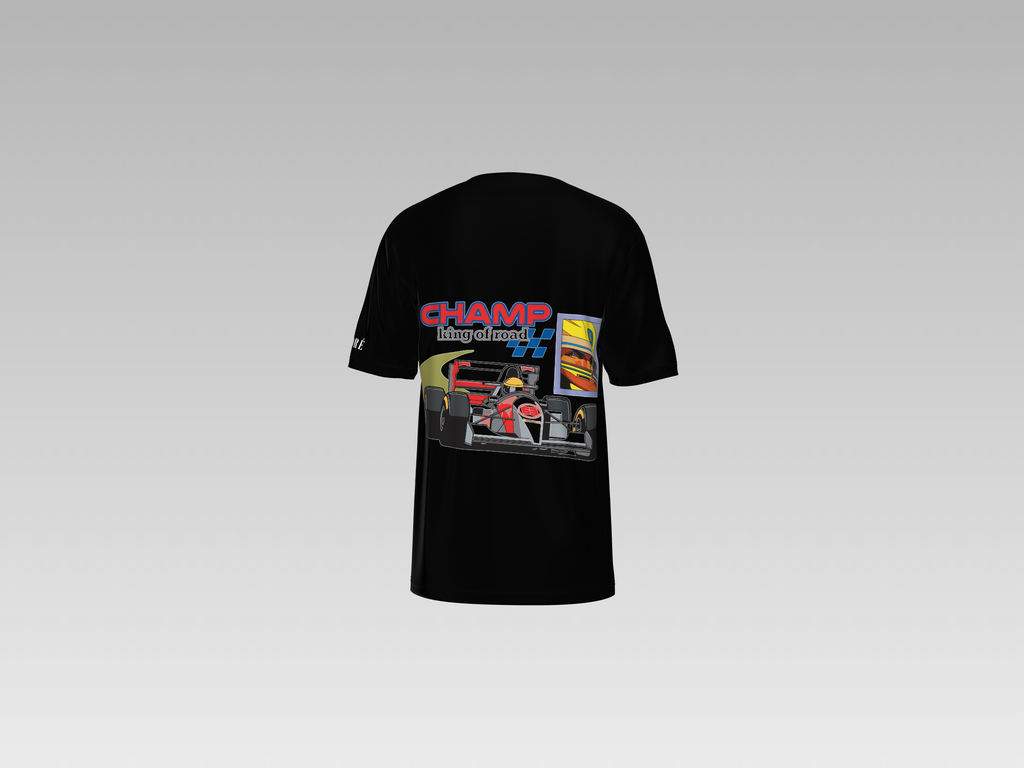 RACING STYLE CAR PRINTED T-SHIRT