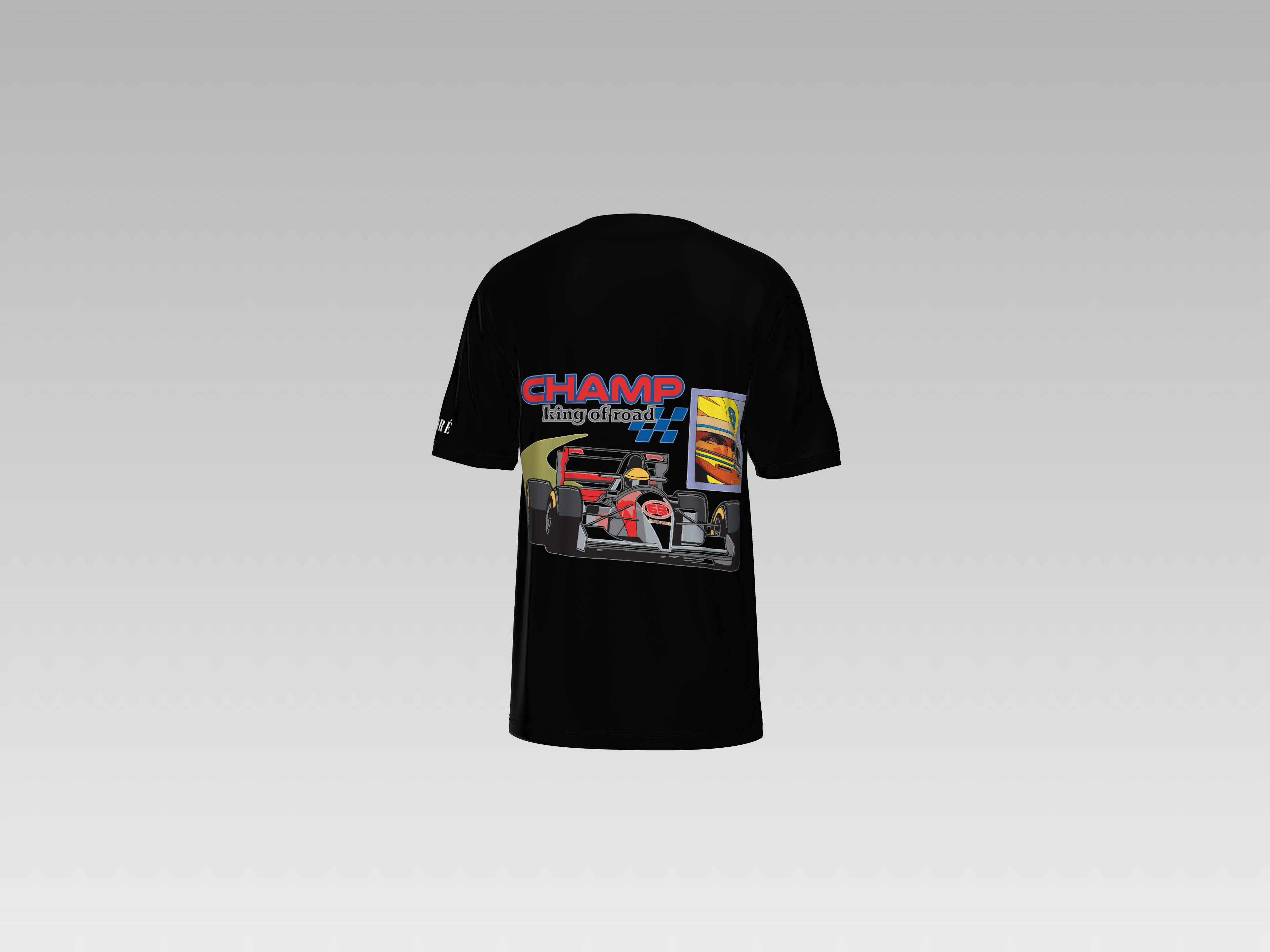 RACING STYLE CAR PRINTED T-SHIRT