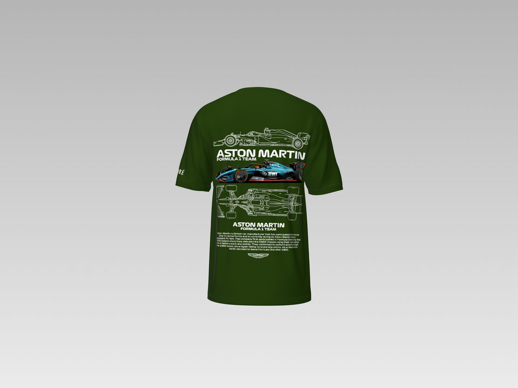 ASTON MARTIN F1 PRINTED T-SHIRT