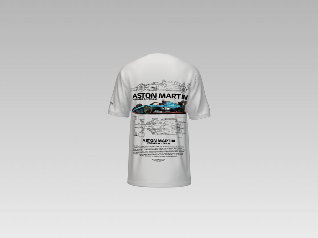 ASTON MARTIN F1 PRINTED T-SHIRT