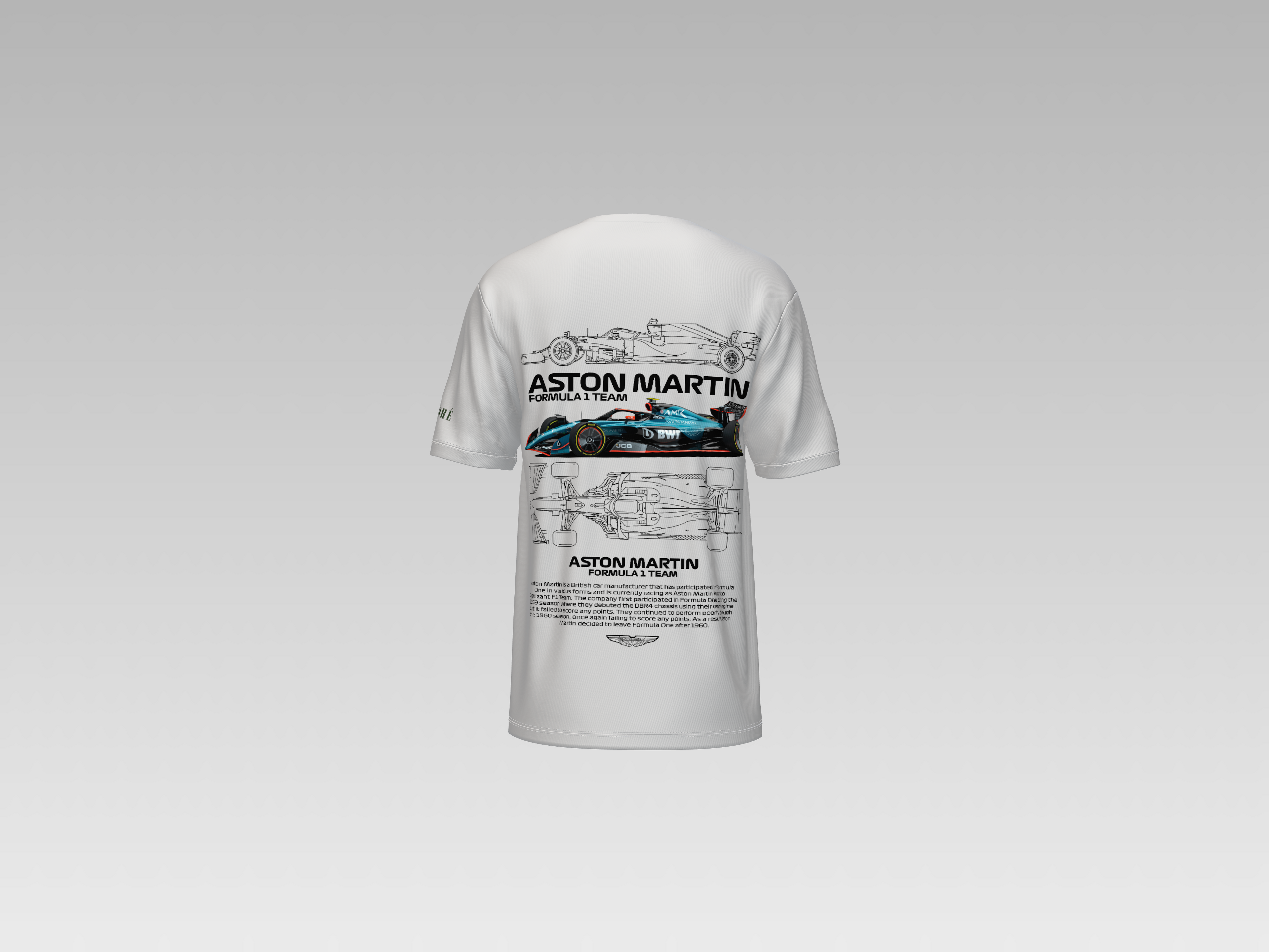 ASTON MARTIN F1 PRINTED T-SHIRT