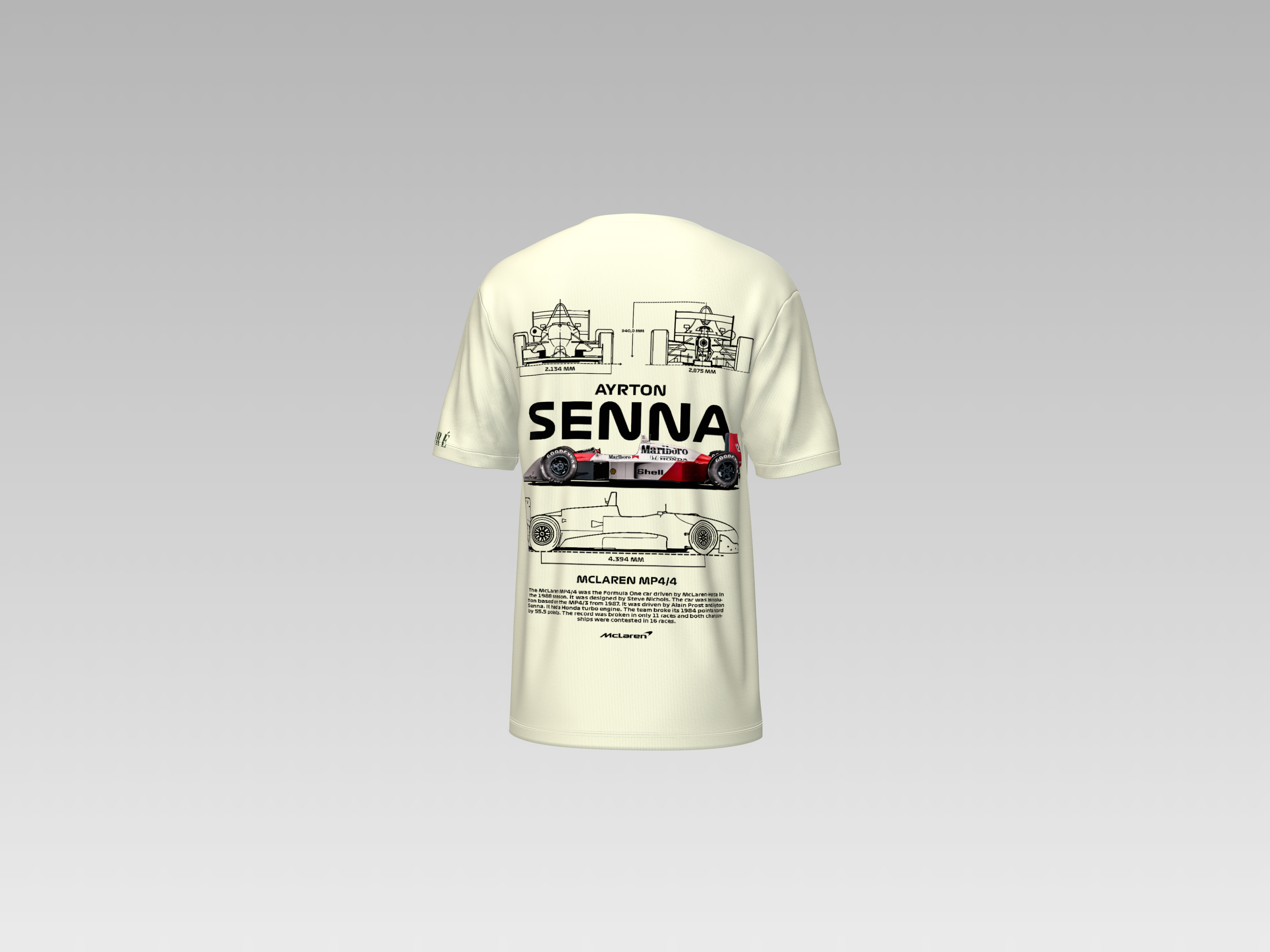 MC LAREN MP4/4 PRINTED T-SHIRT