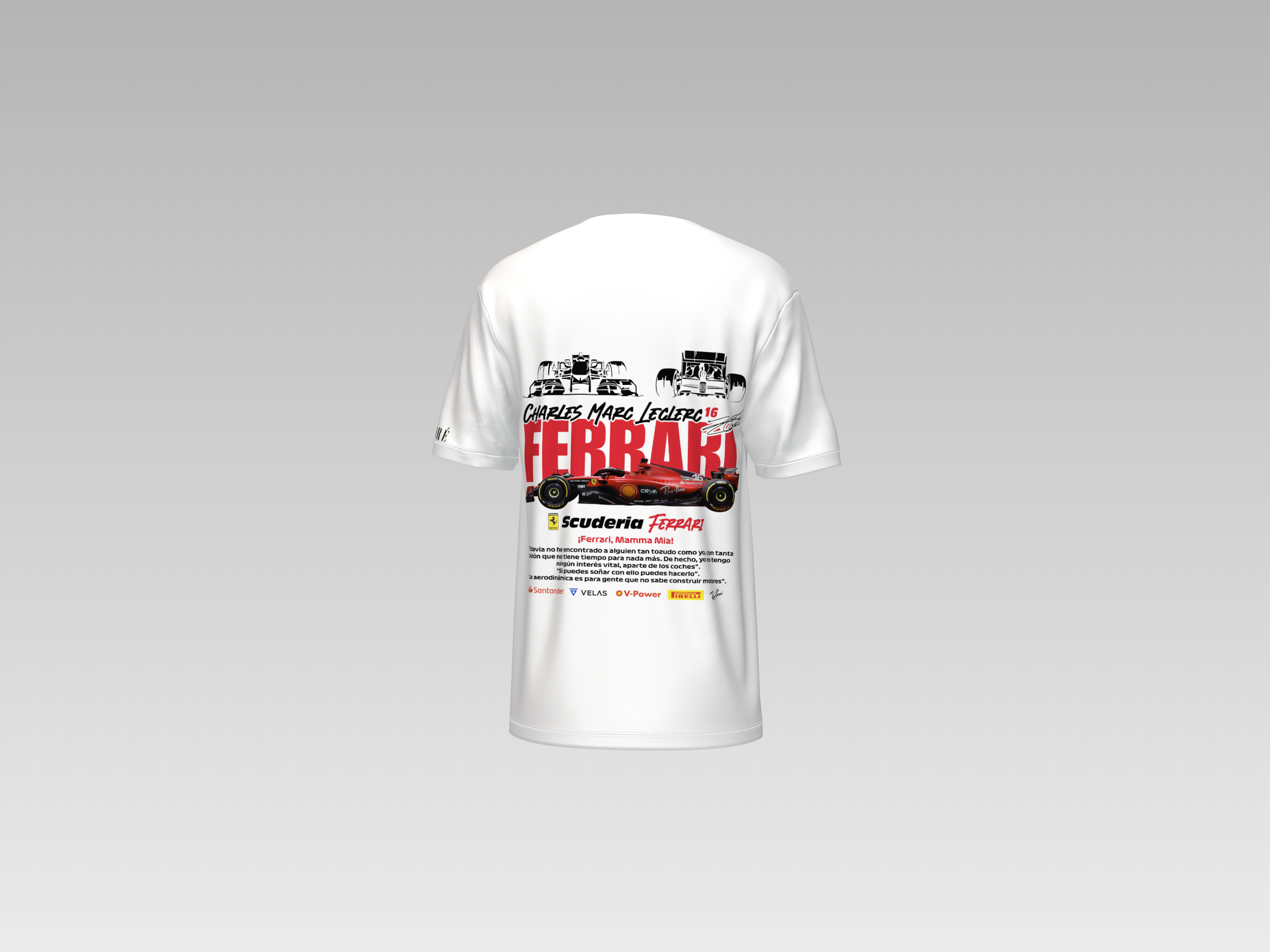 SCUDERIA FERRARI PRINTED T-SHIRT