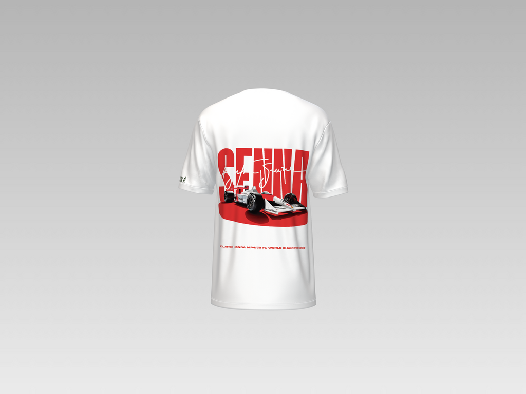 SENNA RACING CAR PRINTED T-SHIRT