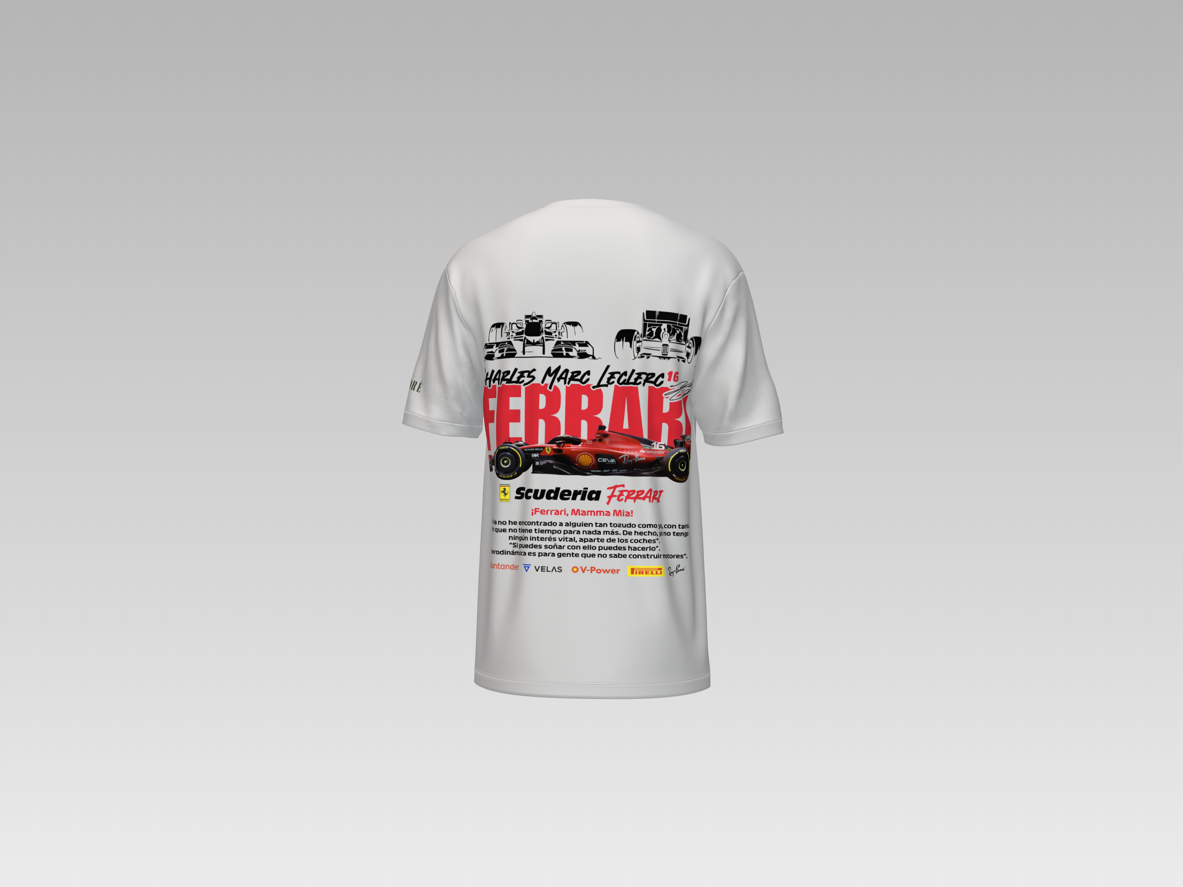 SCUDERIA FERRARI PRINTED T-SHIRT