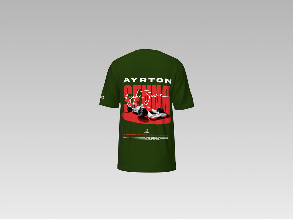 SENNA RACING CAR PRINTED T-SHIRT