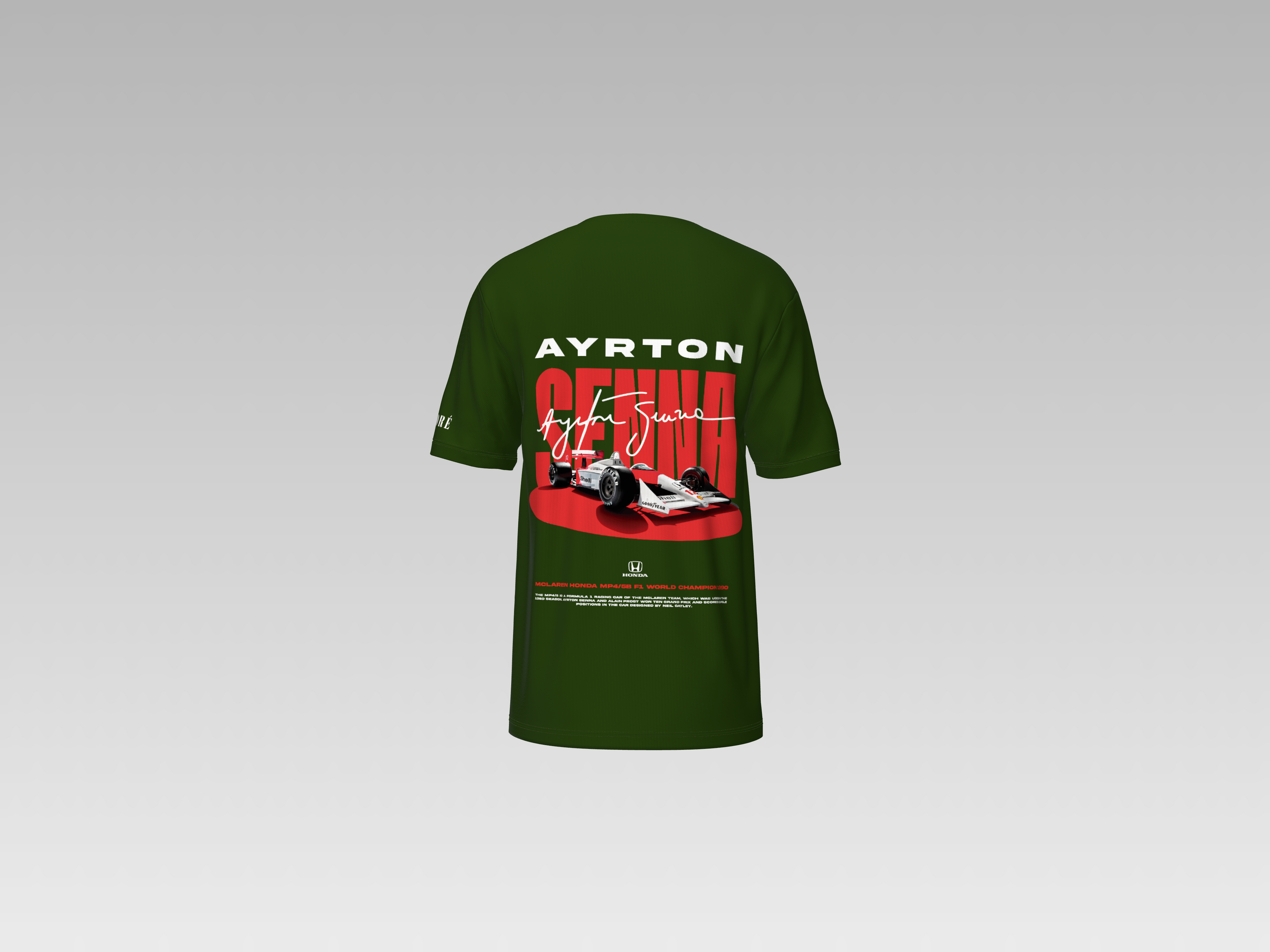 SENNA RACING CAR PRINTED T-SHIRT