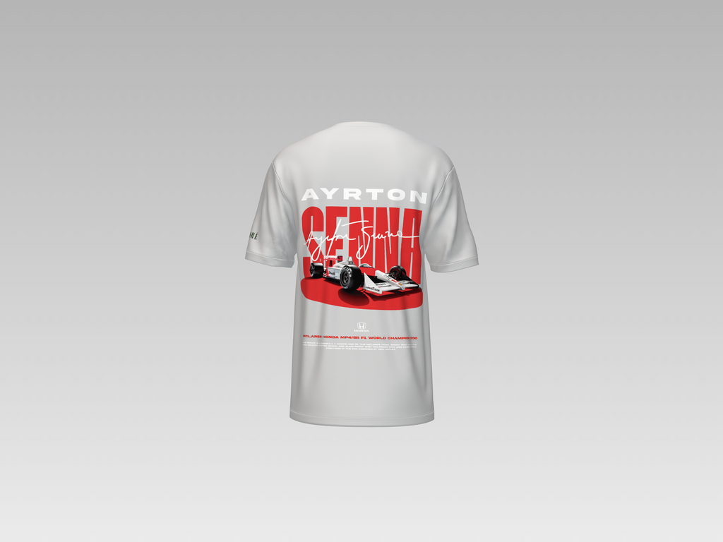 SENNA RACING CAR PRINTED T-SHIRT