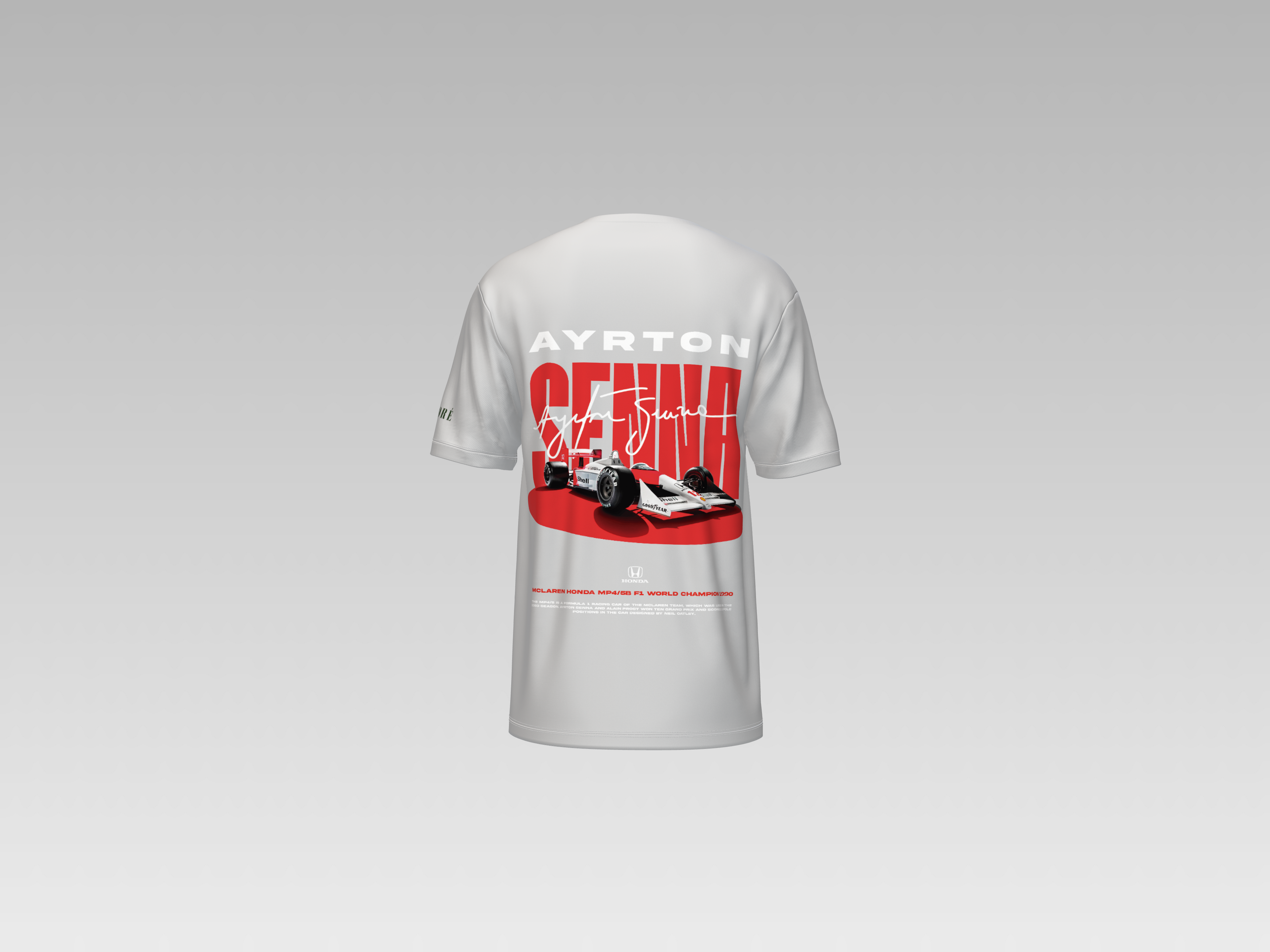 SENNA RACING CAR PRINTED T-SHIRT