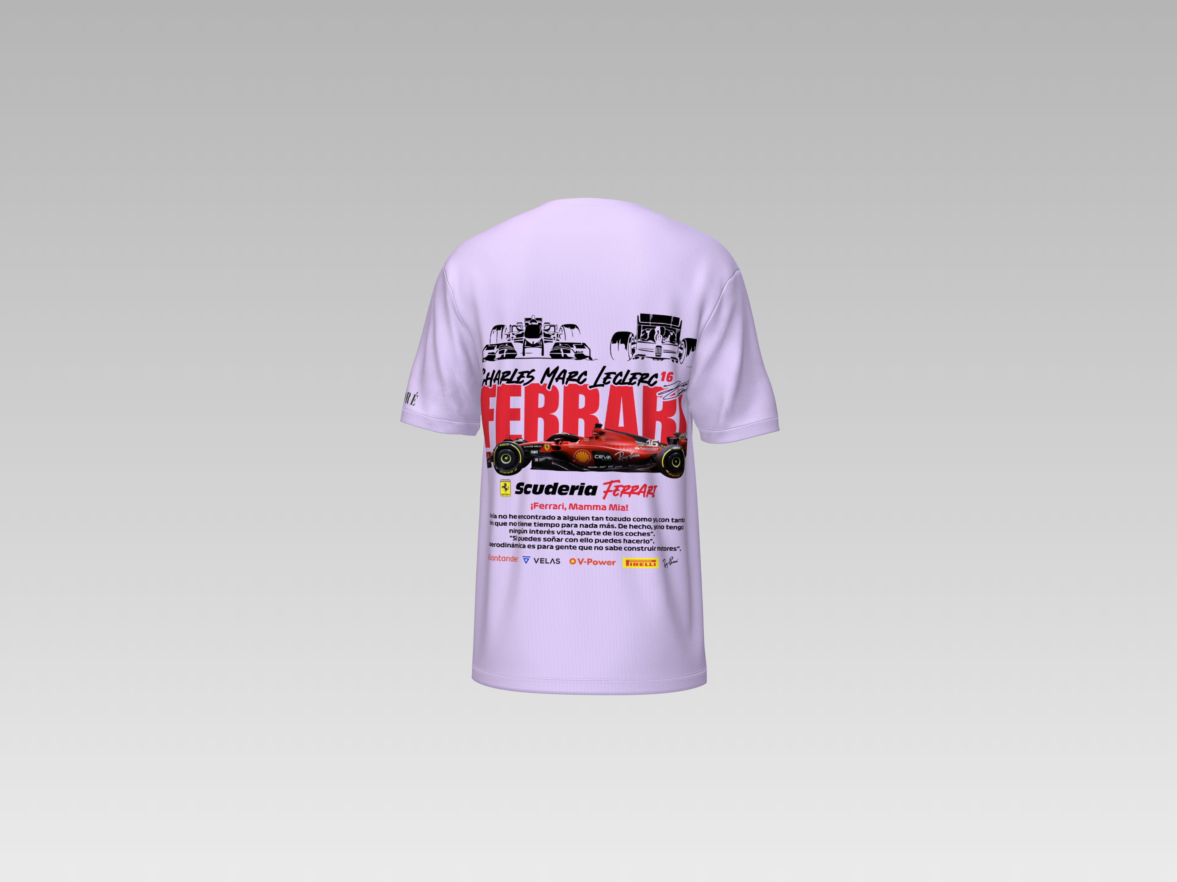 SCUDERIA FERRARI PRINTED T-SHIRT