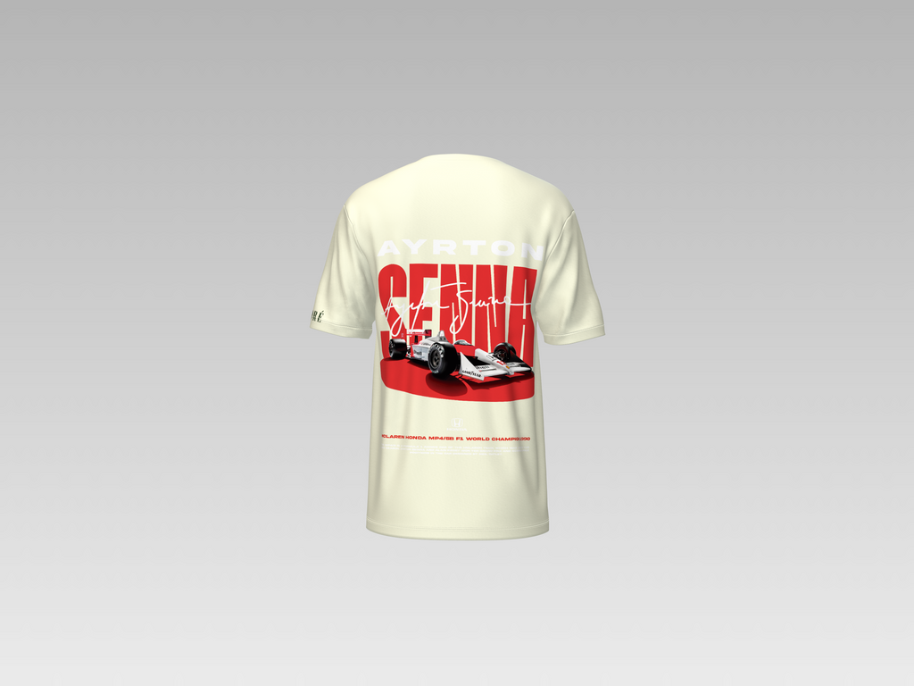 SENNA RACING CAR PRINTED T-SHIRT