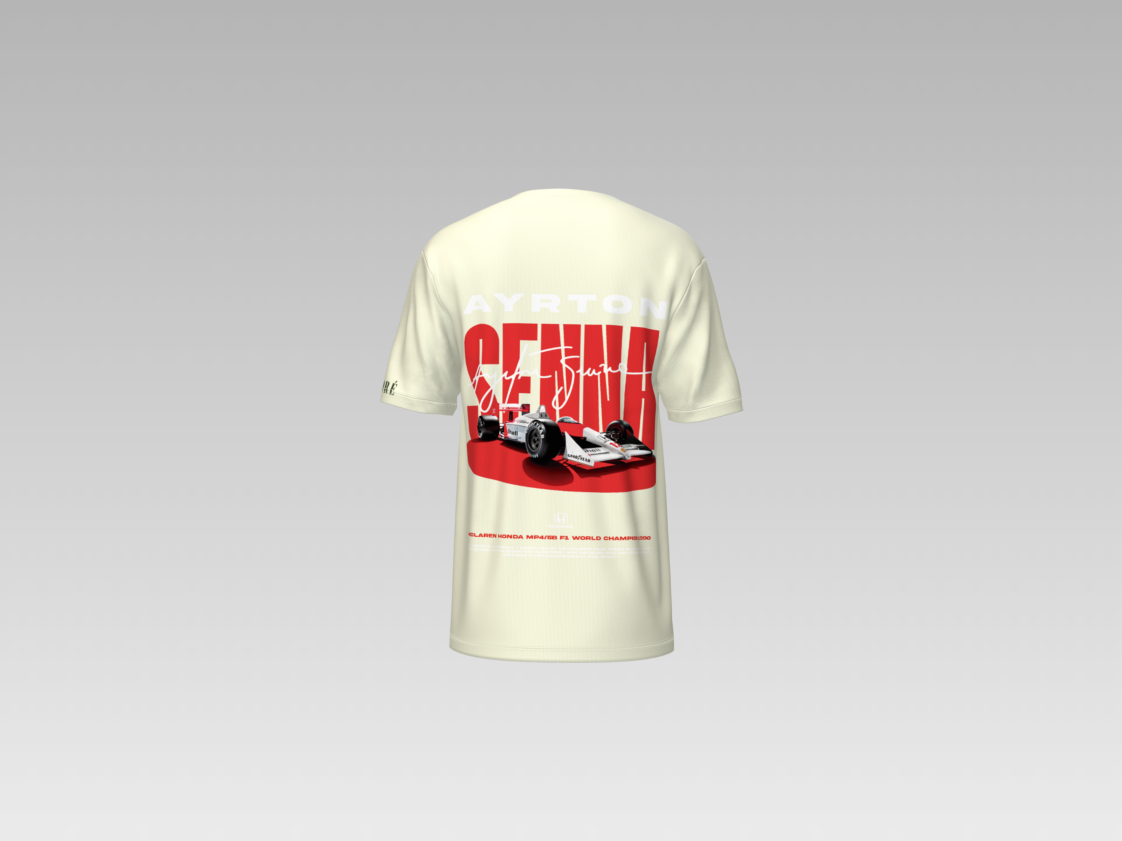 SENNA RACING CAR PRINTED T-SHIRT