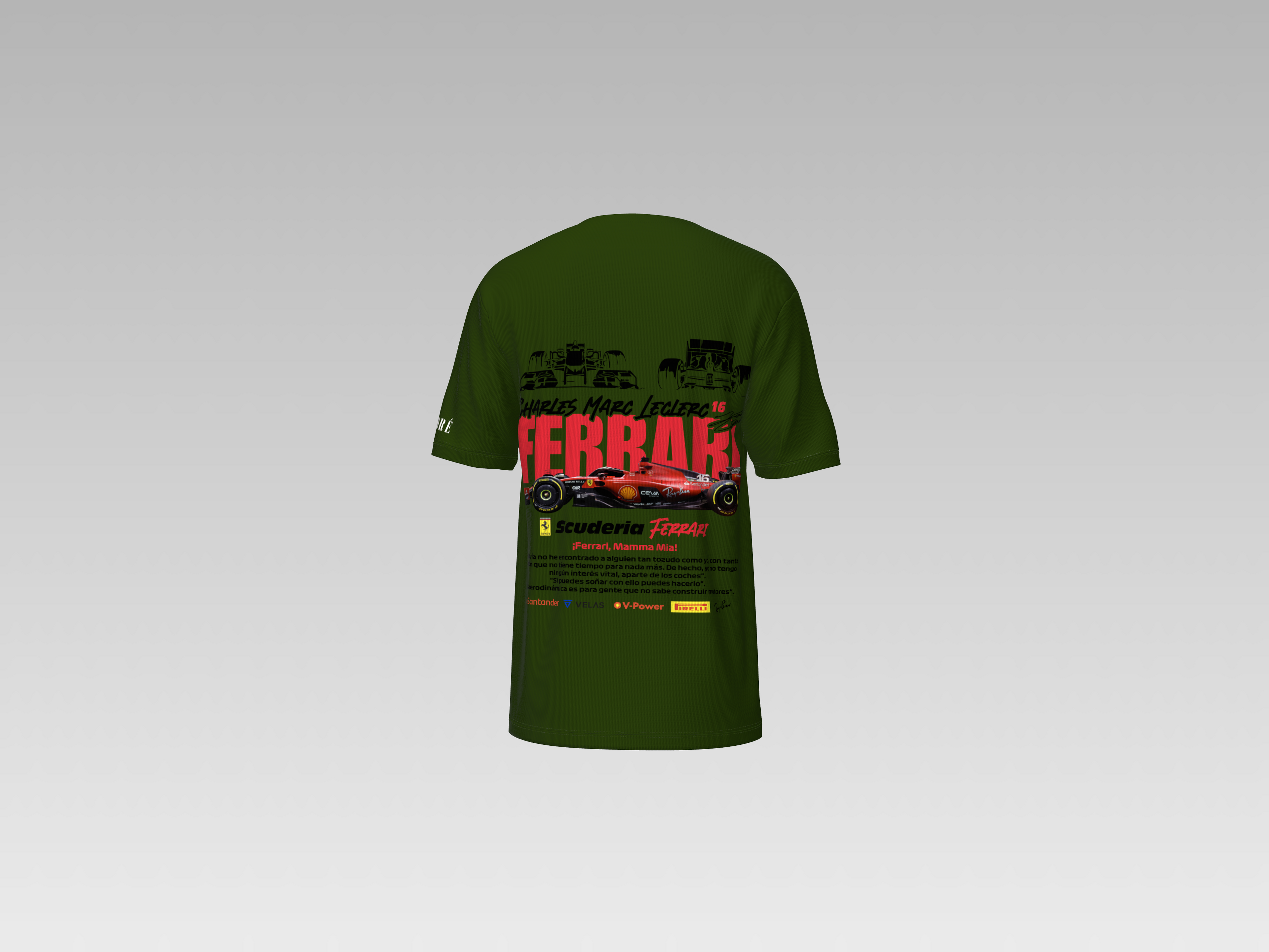 SCUDERIA FERRARI PRINTED T-SHIRT
